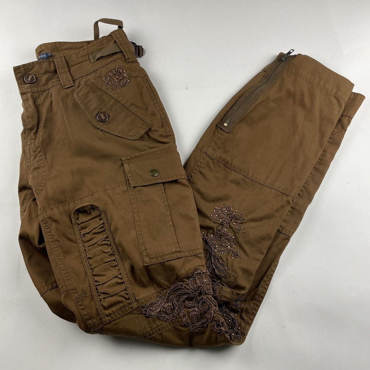 Polo Ralph Lauren Polo Ralph Lauren Pants Womens 6 Cargo Military Paratrooper Size 28" / US 6 / IT 42 - 1 Thumbnail