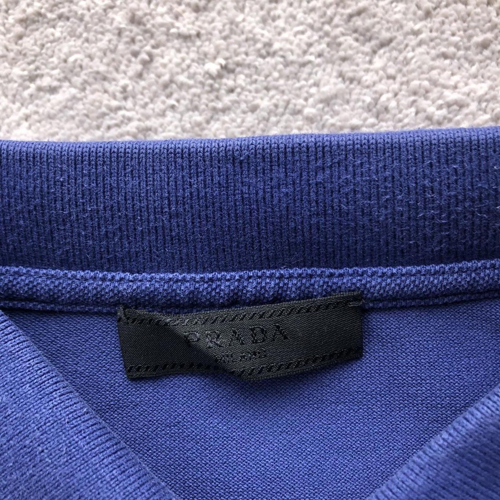 Prada Prada Royal Blue Red Tab Polo Shirt Size US M / EU 48-50 / 2 - 4 Thumbnail