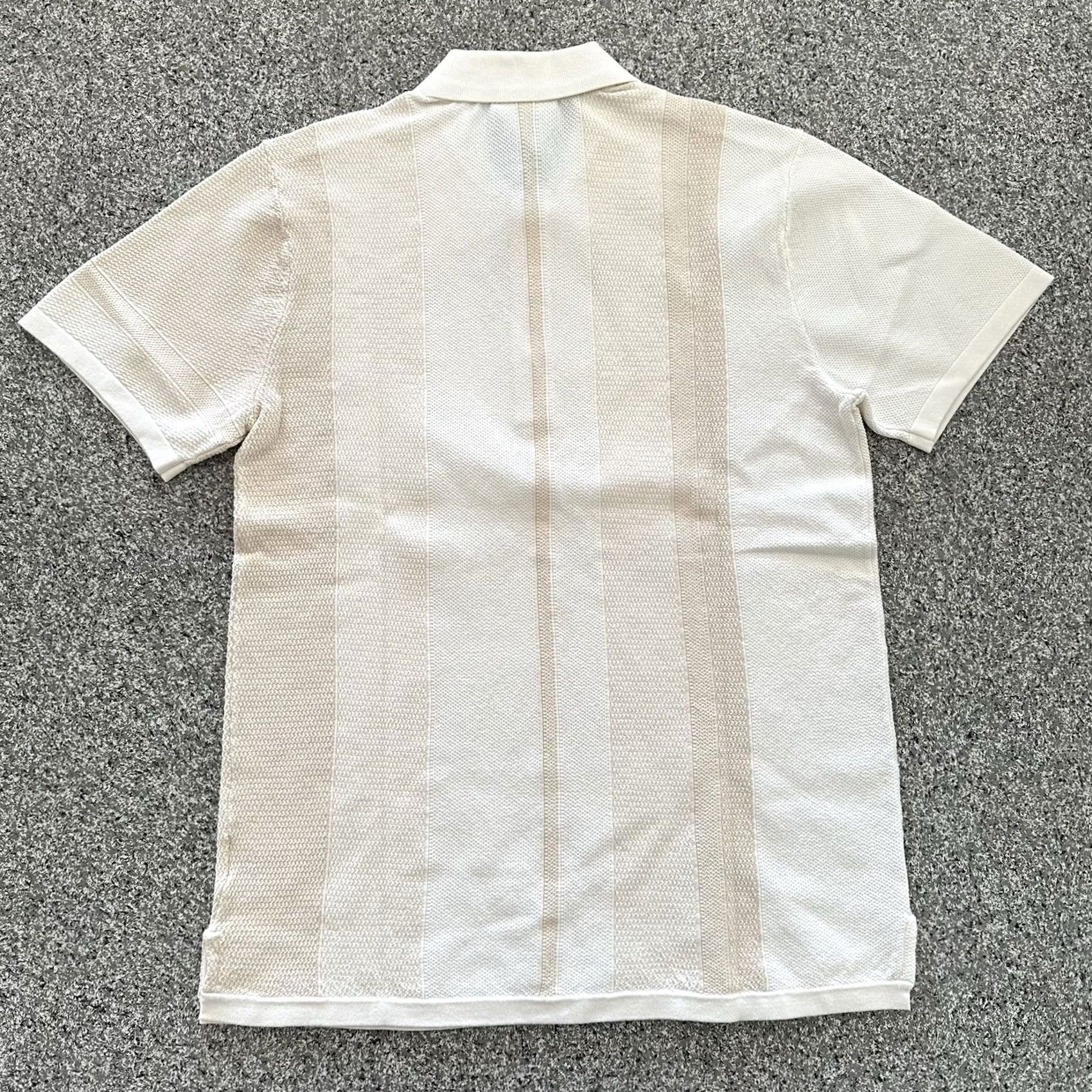 Fila VINTAGE FILA Polo Shirt Mens Small Ivory Striped 80s Paris Italian Cream Textured Size US S / EU 44-46 / 1 - 4 Thumbnail