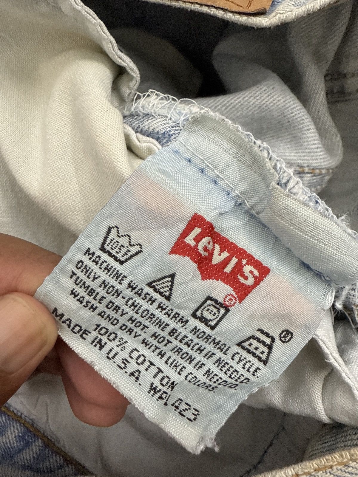Levi's × Vintage Grunge Revival Kurt Cobain in Modern Shreds Distress Levis Size US 34 / EU 50 - 8 Thumbnail