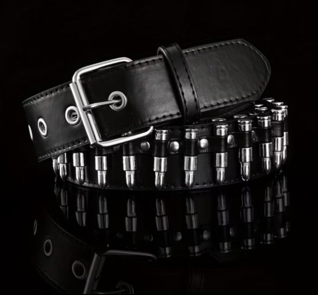 PPFM 💥Bullet punk rock Streetwear pu belt Size ONE SIZE - 4 Thumbnail