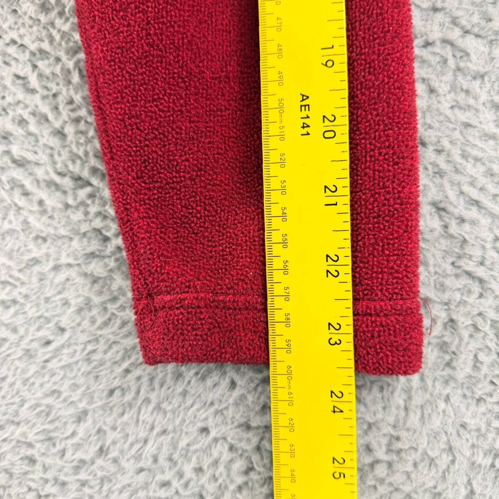 Vintage REI Womens Red Fleece Full Zip Jacket Long Sleeve Pockets Mock Neck Casual Outdoor Vintage L Jacket Mens Womens Girls Size L / US 10 / IT 46 - 7 Thumbnail
