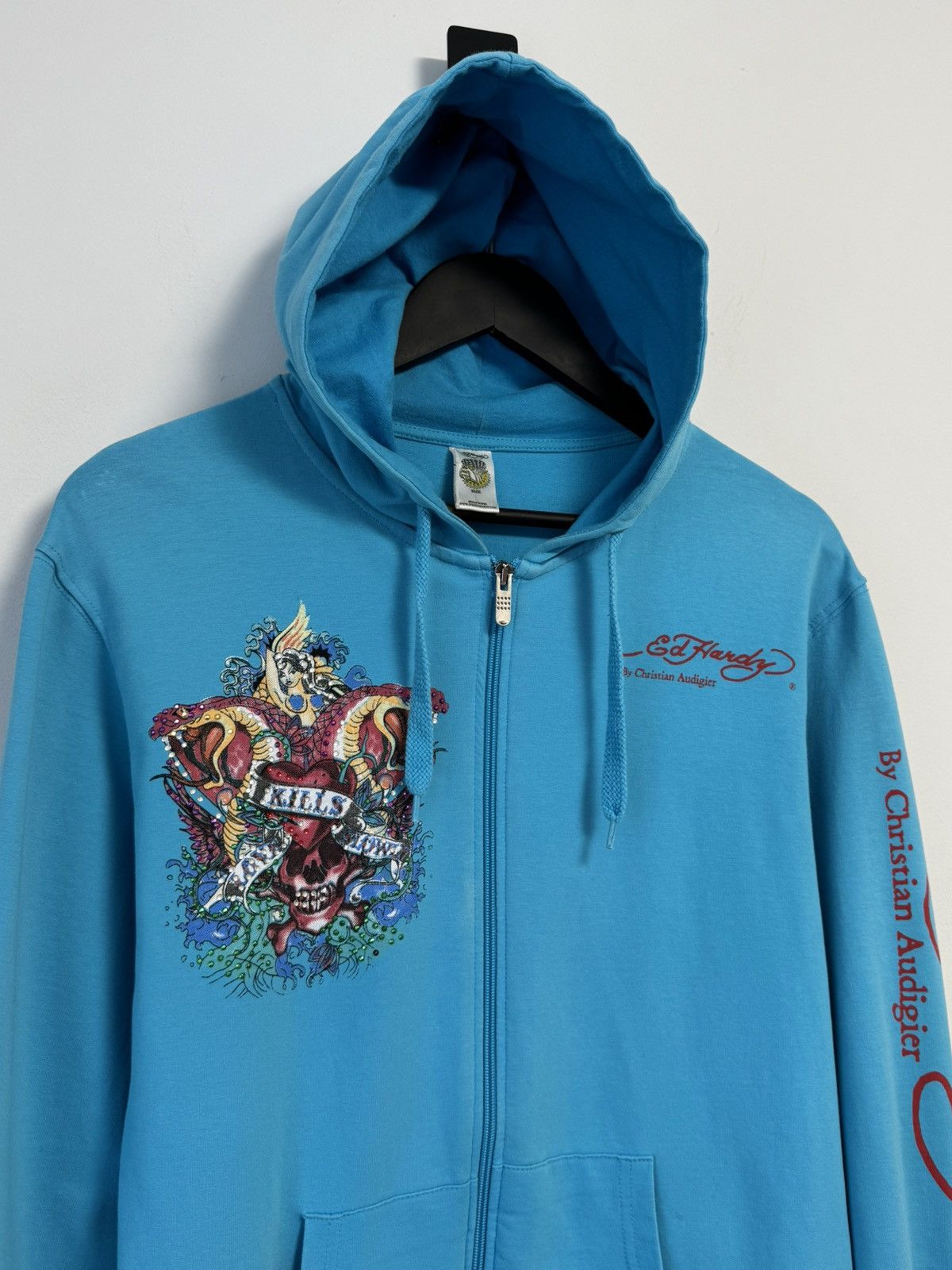 Ed Hardy Ed Hardy Vintage Y2K Style Hoodie Skull Women’s L Size L / US 10 / IT 46 - 3 Thumbnail