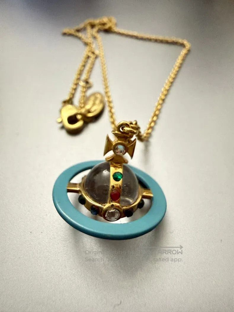 Vivienne Westwood Vivienne Westwood Saturn Colorful Orb Necklace Size ONE SIZE - 1 Thumbnail