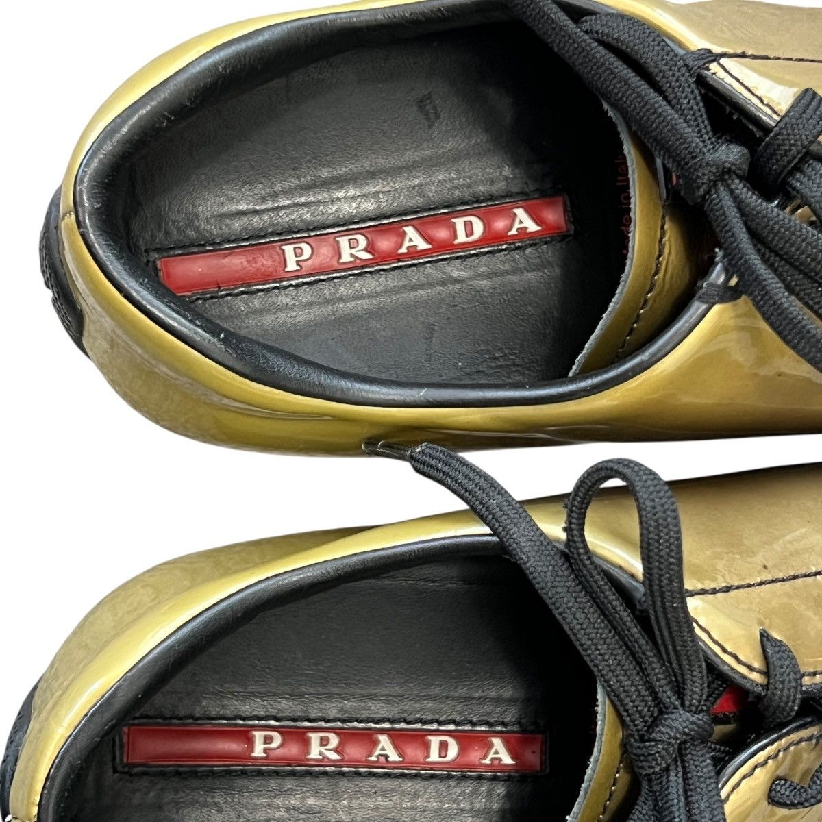 Prada 2000s PRADA Ombré Patent-Leather Driving Sneakers Size US 6 / EU 39 - 5 Thumbnail