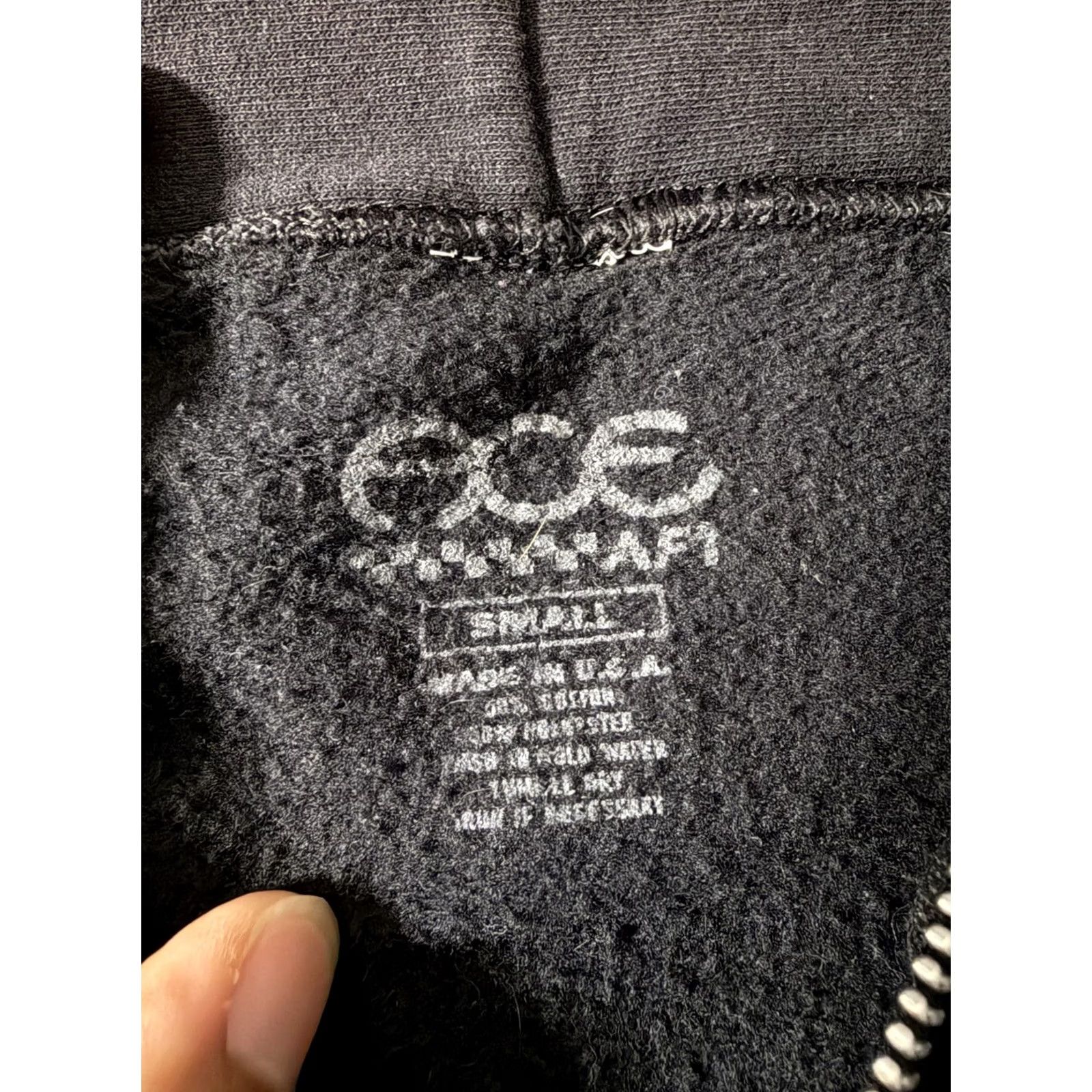 Vintage Ace Trucks Mfg Hoodie Mens Small Black Full Zip Graphic Print Skateboard Trucks MFG 90s? Size US S / EU 44-46 / 1 - 4 Thumbnail