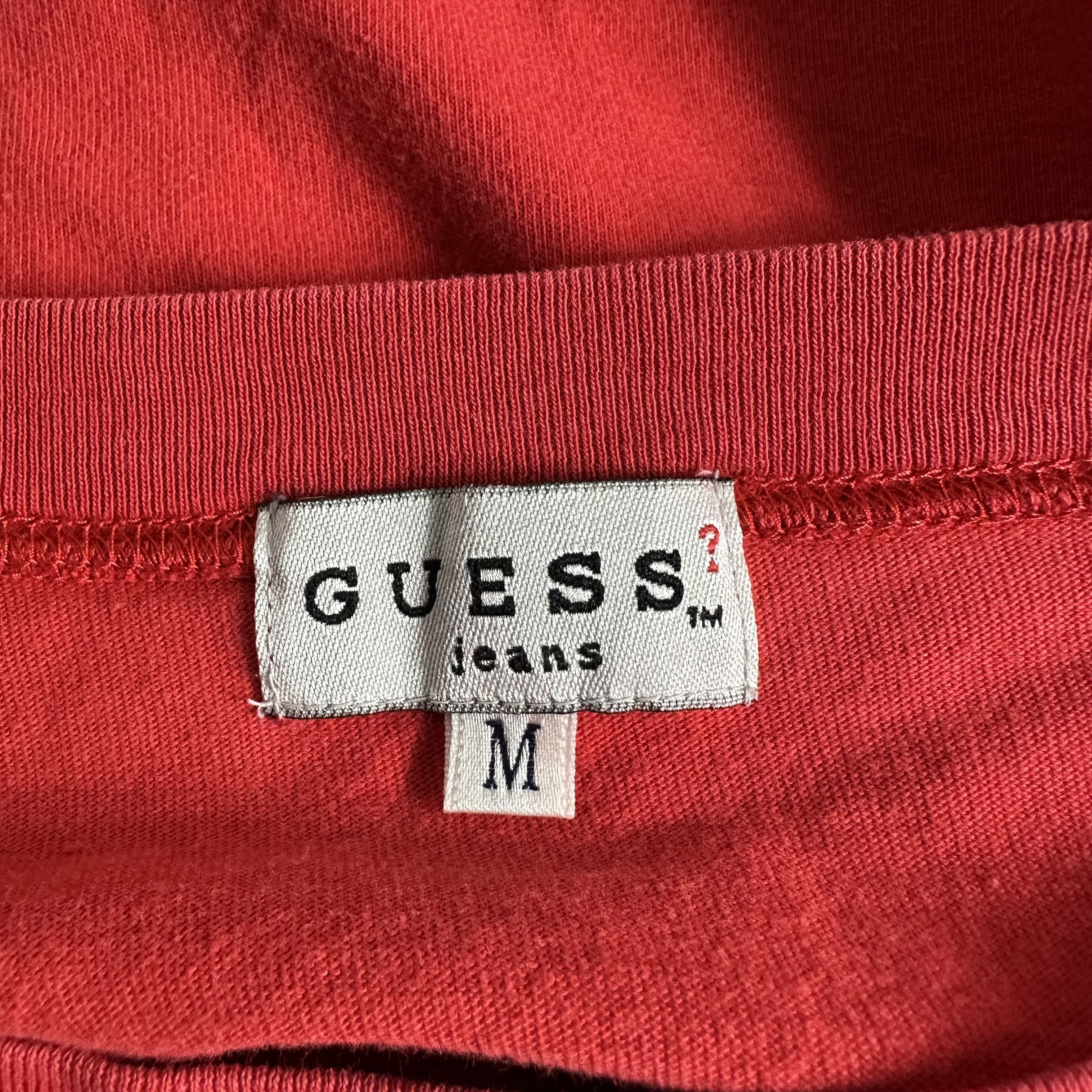 Guess 🔥RARE🔥 Vintage Guess Jeans Spell Out T-shirt Single Stich Size US M / EU 48-50 / 2 - 6 Thumbnail
