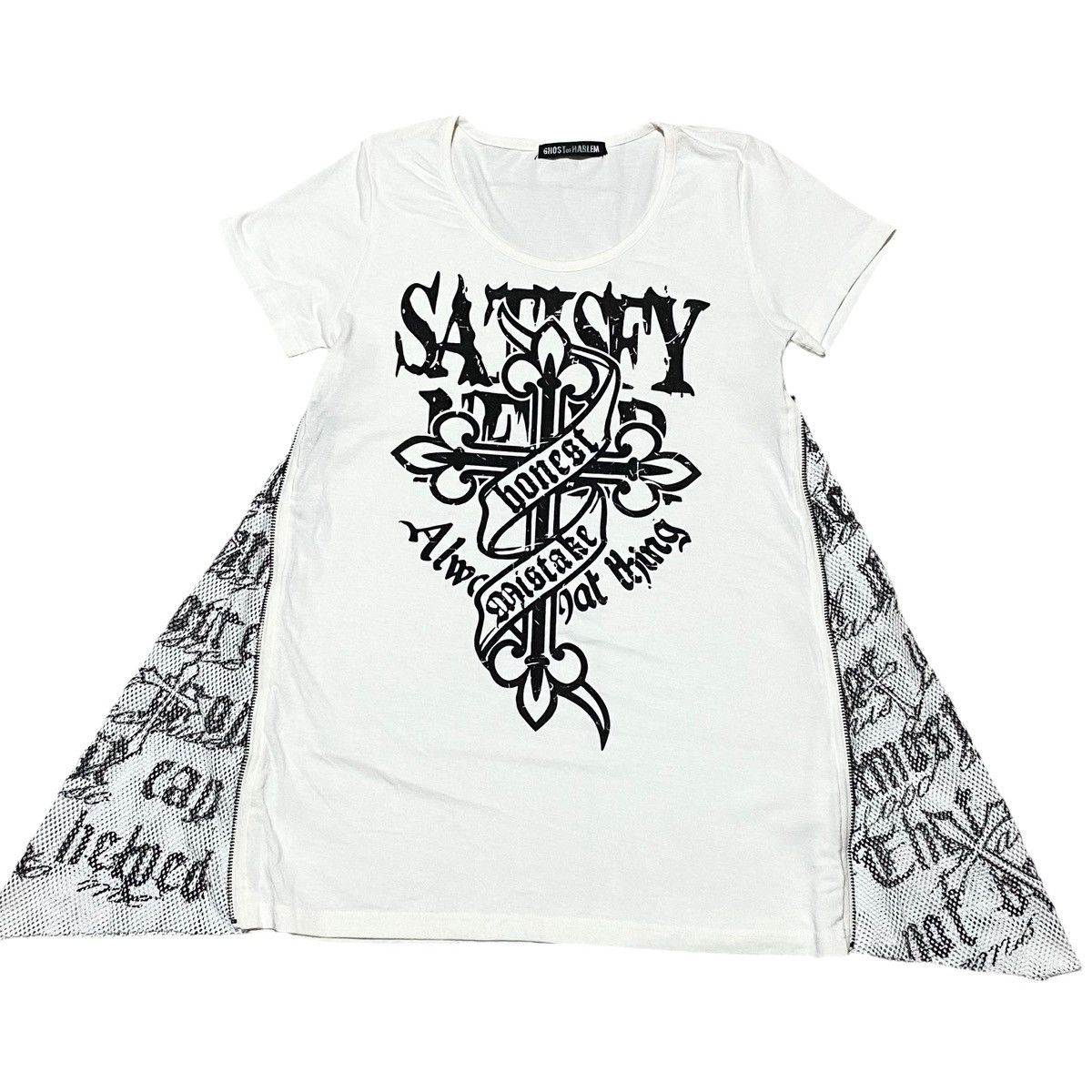 Beauty Beast × If Six Was Nine × Japanese Brand RARE❤️‍🔥 Ghost of Harlem Anarchy Side Zipper Fish Net T shirt Size S / US 4 / IT 40 - 1 Thumbnail