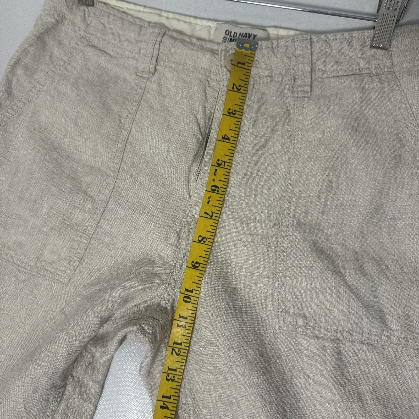 Old Navy Old Navy Linen Pants Wide Leg Lagen Beachy Coastal Resort Size 34" / US 12 / IT 48 - 6 Thumbnail