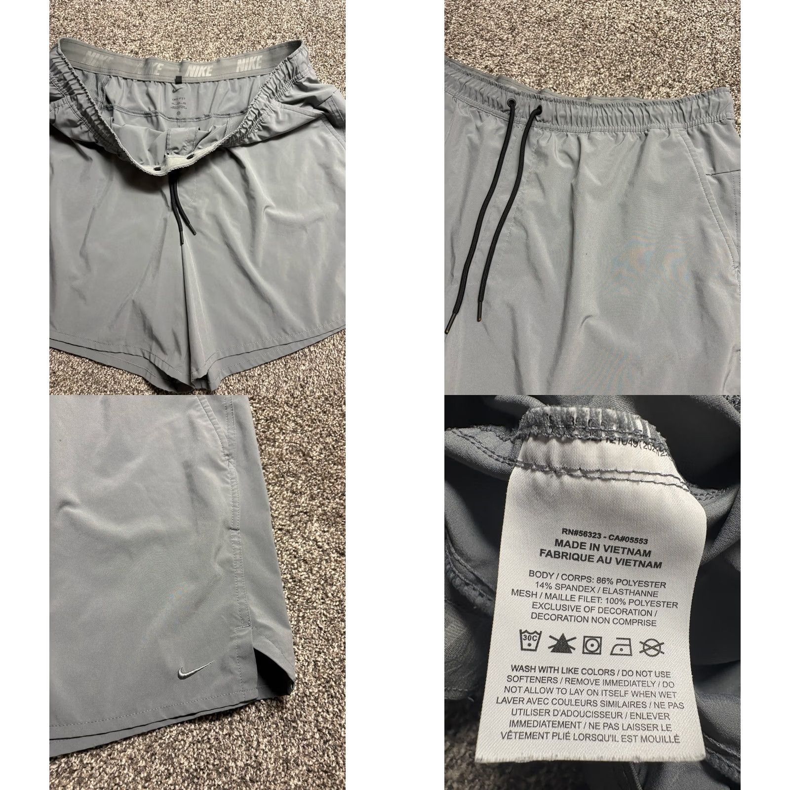 Nike Nike Dri-Fit Unlimited Shorts Mens 4XL Gray DV9340 Unlined Size US 39 - 8 Thumbnail