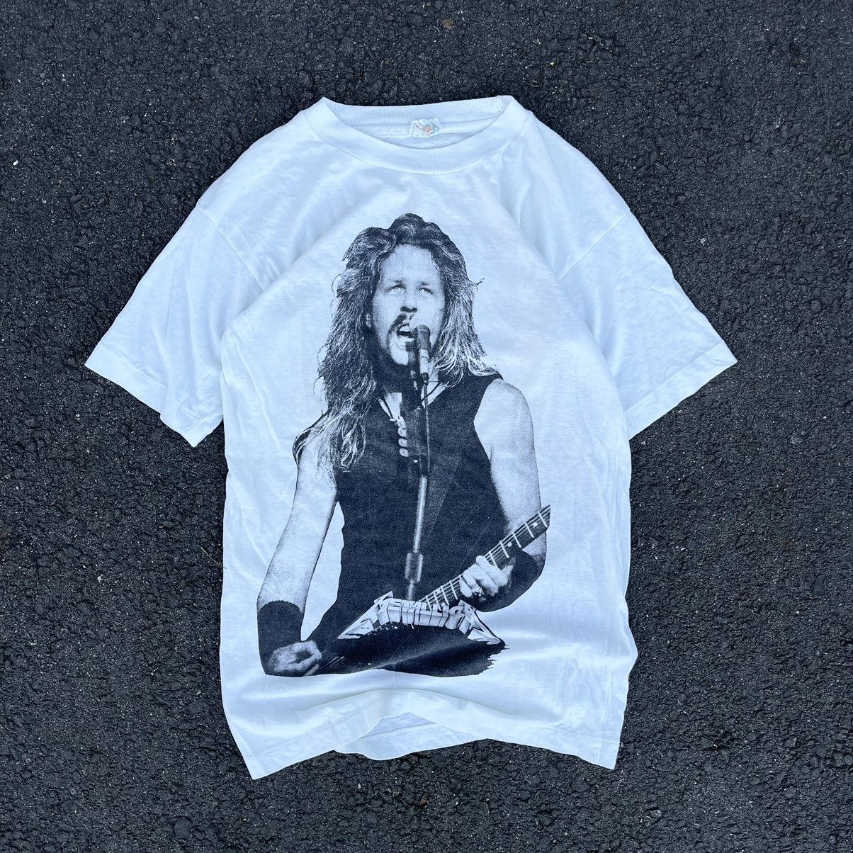 Band Tees × Metallica × Vintage VINTAGE 80s/90s METALLICA TOUR BAND TEE ROSS HALFIN Size US L / EU 52-54 / 3 - 3 Thumbnail