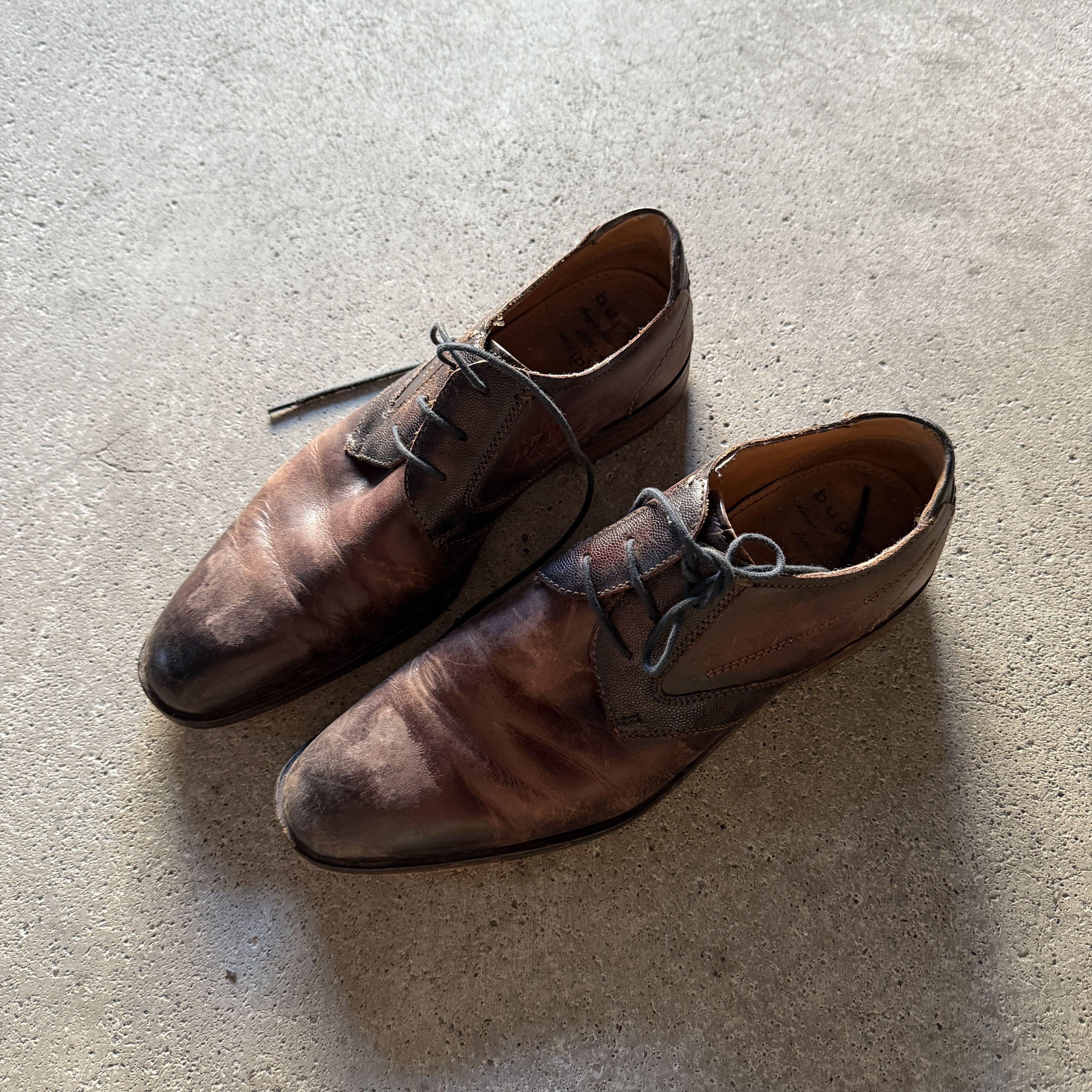 Bugatti vintage distressed faded Bugatti loafer oxford shoes Size US 9.5 / EU 42-43 - 1 Thumbnail