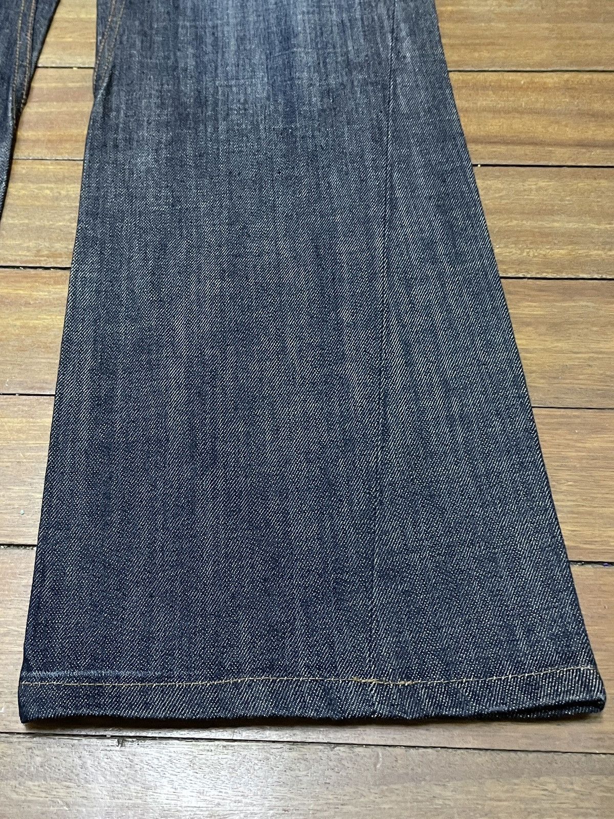 14th Addiction Very Rare Design Vintage Brand Hideaways Flared Jeans 1990s Size US 33 - 6 Thumbnail