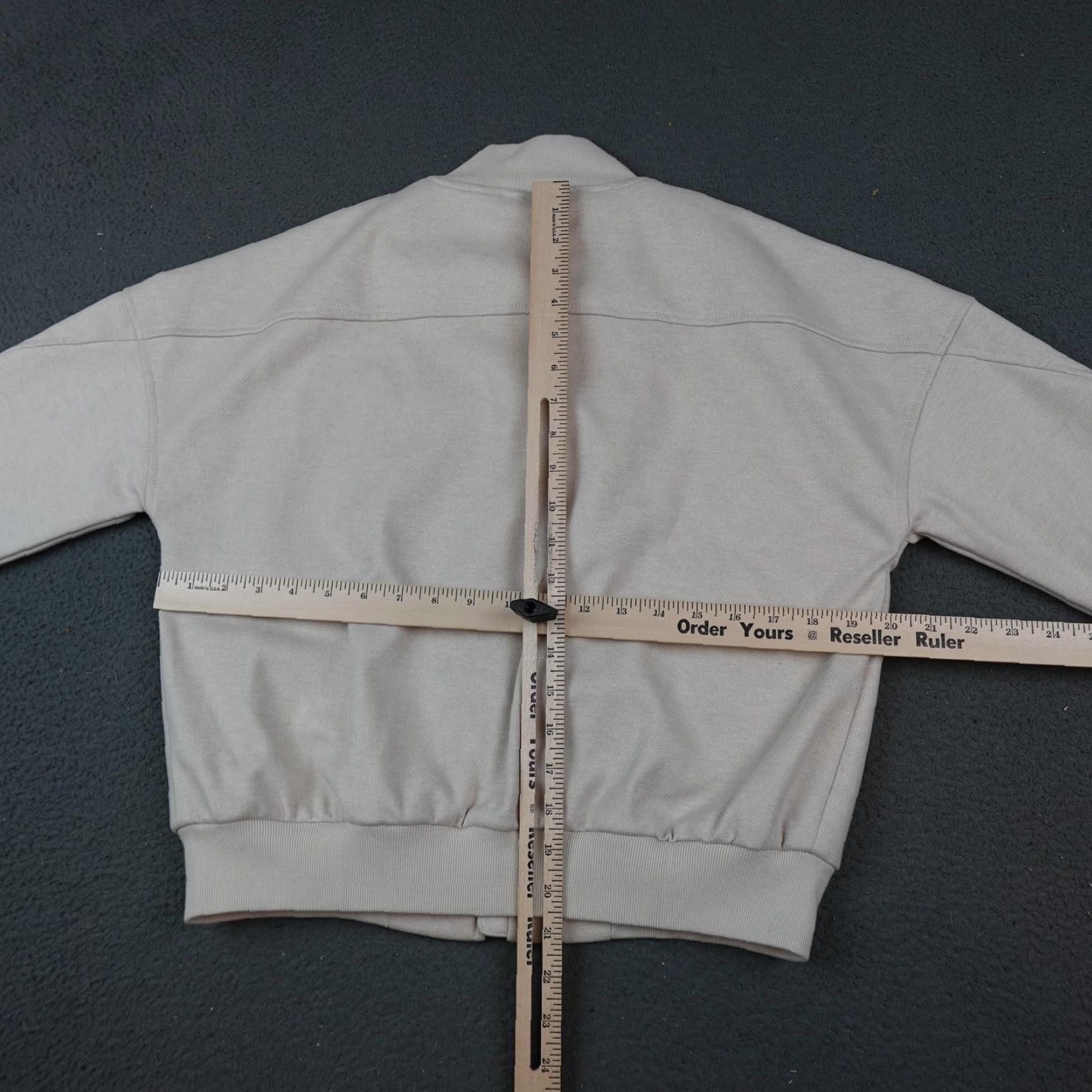 Asics BYLT Premium Basics Coastal Bomber Jacket Womens XS Beige Heathered Shell Zip Jacket Size XS / US 0-2 / IT 36-38 - 7 Thumbnail