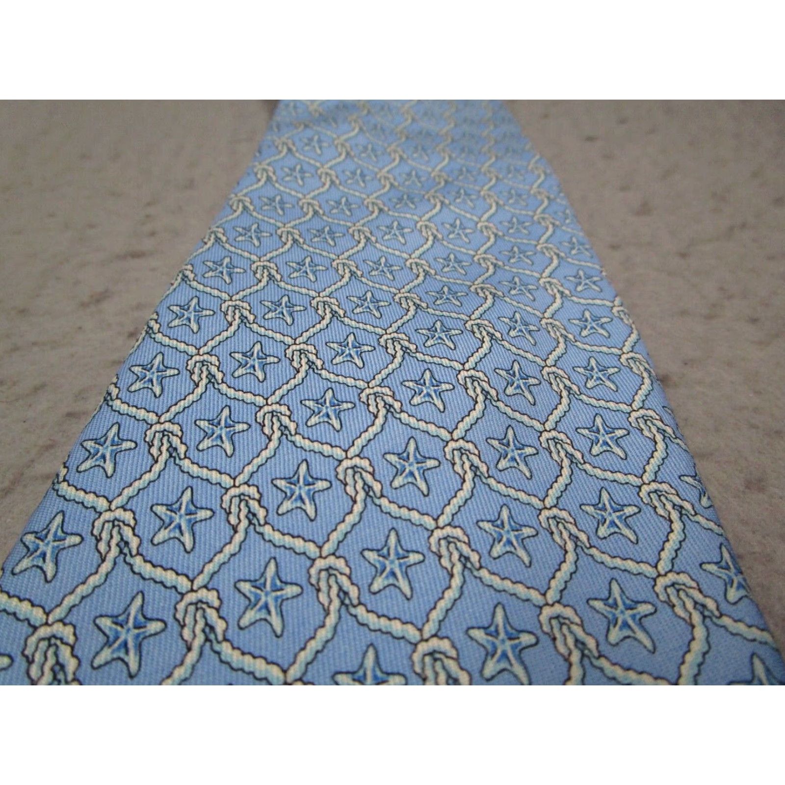 Vineyard Vines Vineyard Vines Blue Silk Tie Mens Classic Hand Made American Retro Size ONE SIZE - 2 Thumbnail