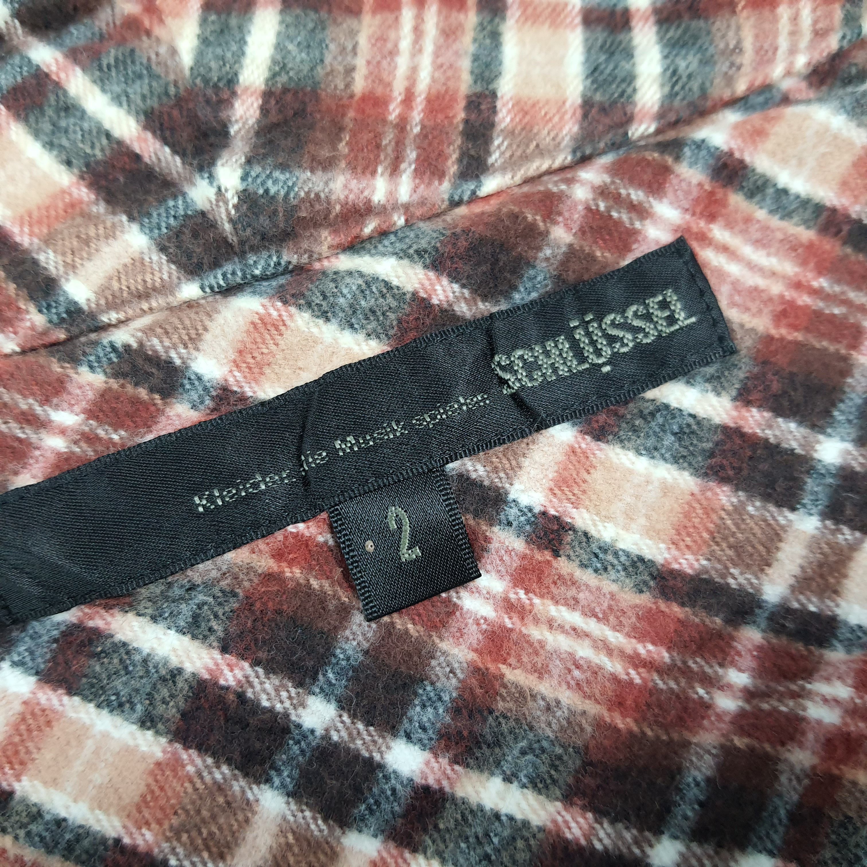 Schlussel Vintage SCHLÜSSEL Plaid Full Zip Jacket Grunge C283N16 Size US XS / EU 42 / 0 - 5 Thumbnail