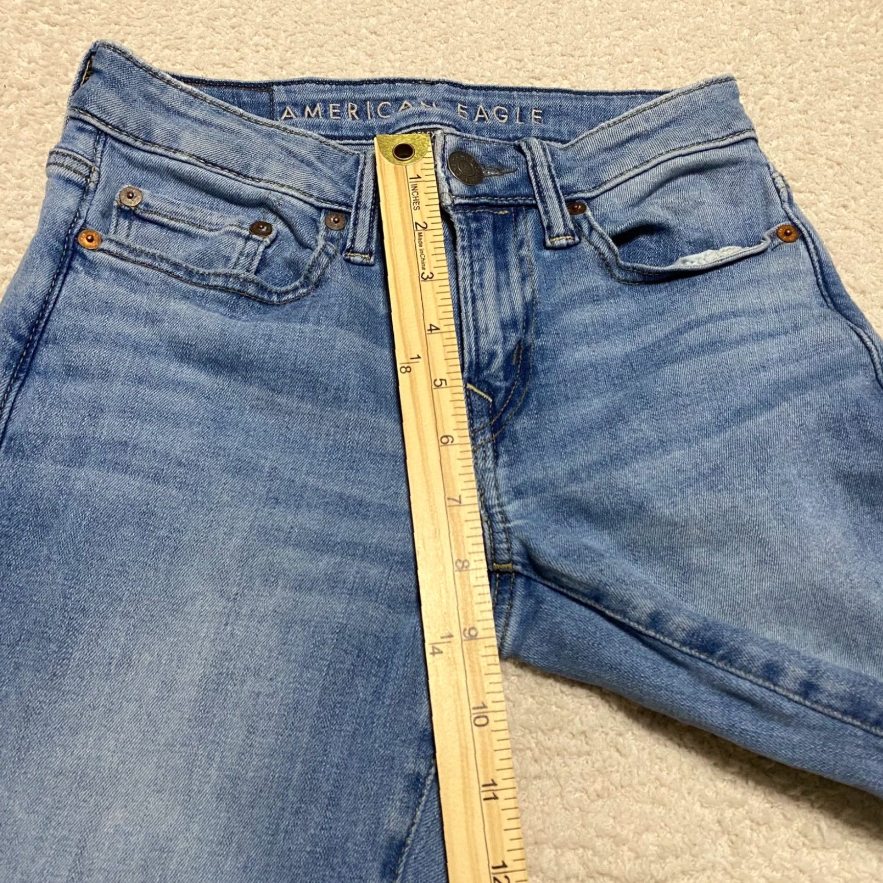 American Eagle Outfitters American Eagle Outfitters Jeans Womens 26x30 Airflex Skinny Medium Wash Low Rise Denim Size 26" / US 2 / IT 38 - 4 Thumbnail