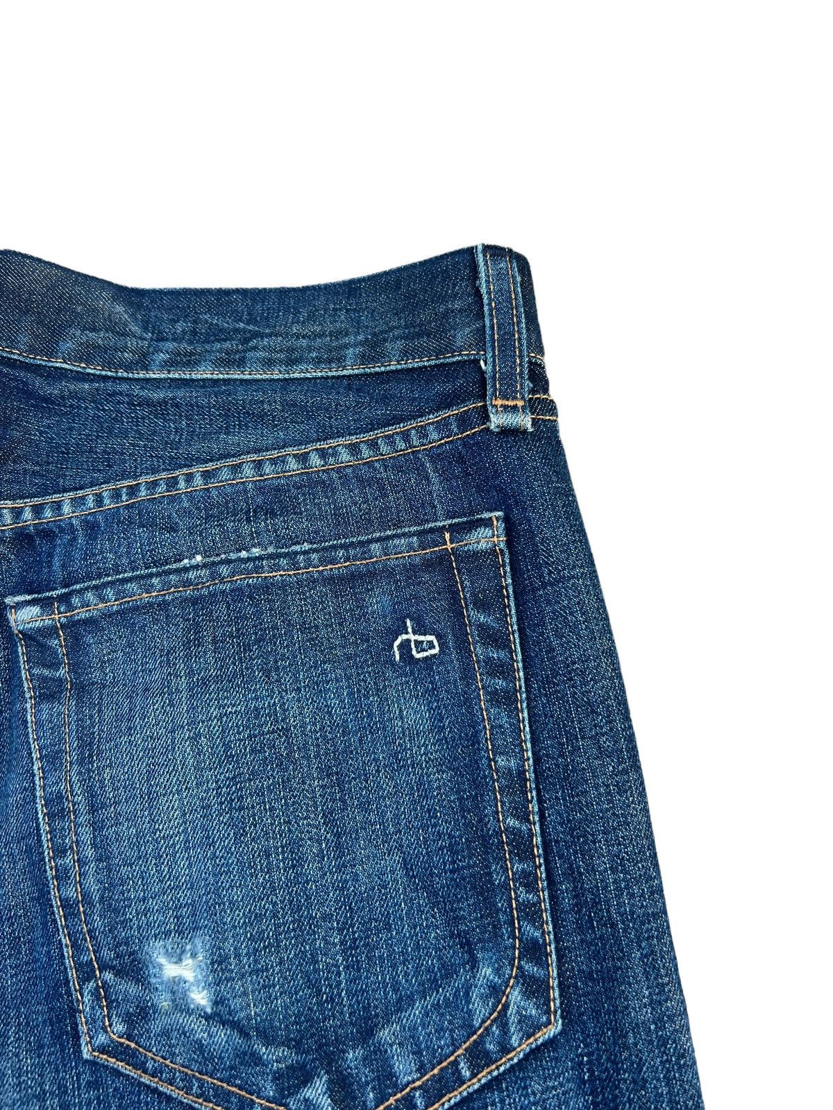 Rag & Bone Vintage Rag & Bone Distressed Patch Denim Flare Jeans Size US 30 / EU 46 - 19 Thumbnail