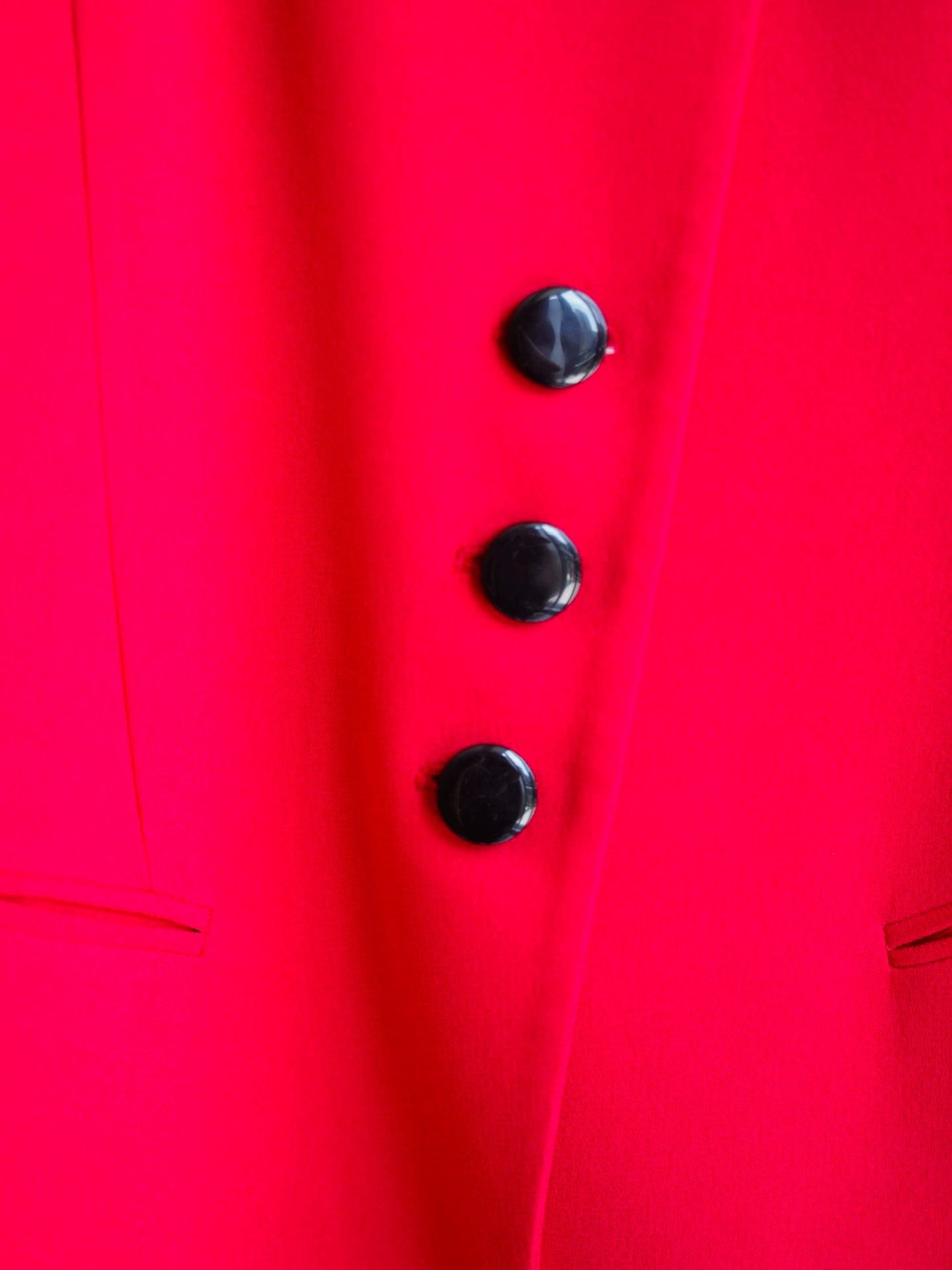 Dior Dior Vintage Red & Black Asymmetric Blazer US8 Size M / US 6-8 / IT 42-44 - 3 Thumbnail