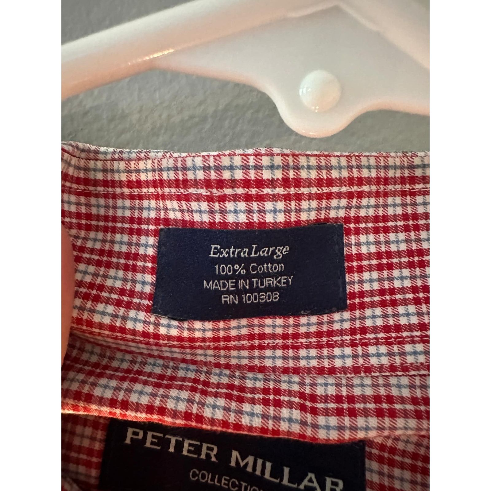 Peter Millar Peter Millar Long Sleeve Button-Down Shirt Red Men's XL Size US XL / EU 56 / 4 - 4 Thumbnail