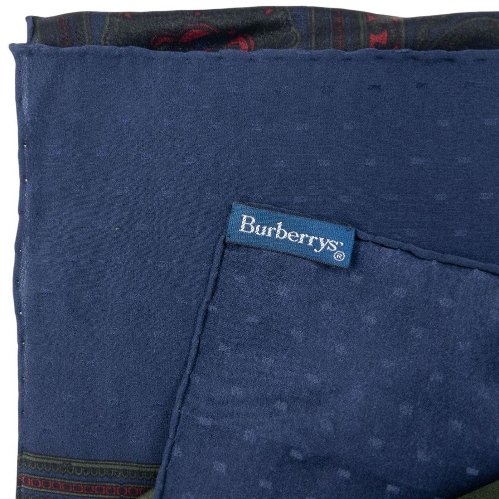 Burberry Vintage 80s Burberry Silk Scarf Size ONE SIZE - 5 Thumbnail