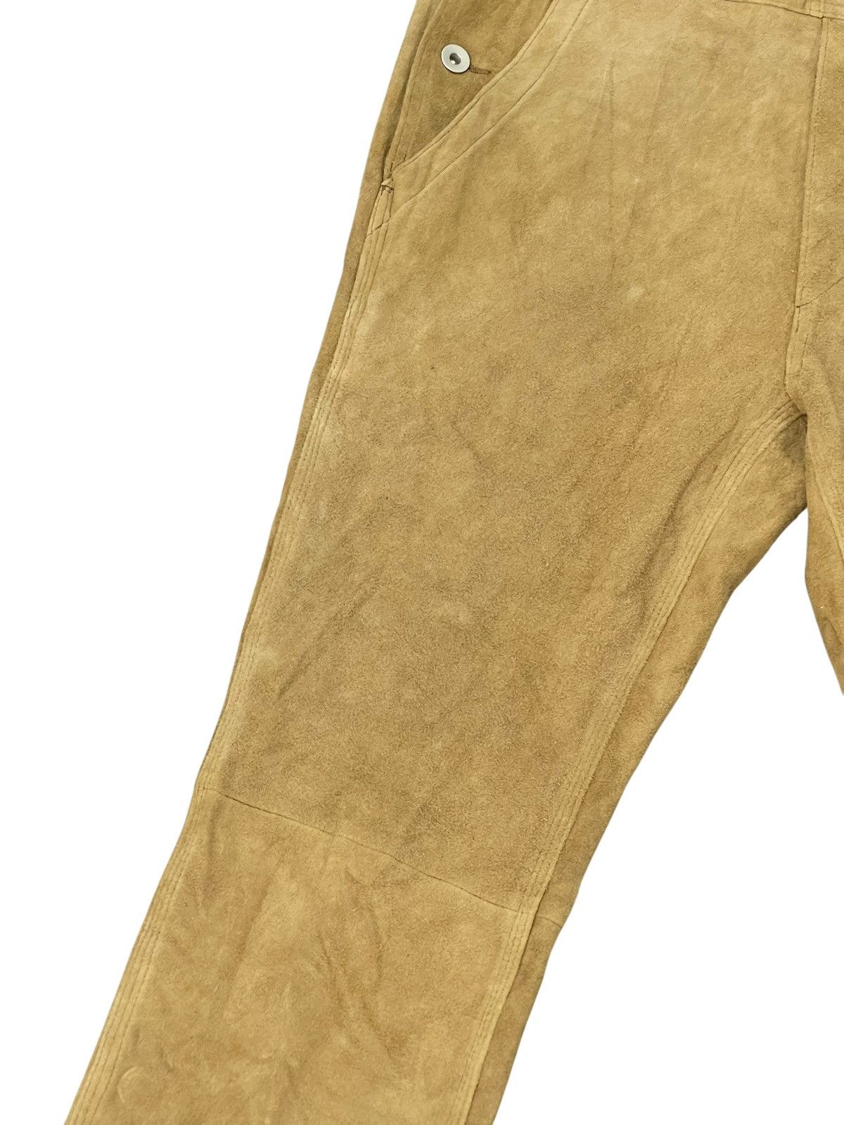 United Arrows NWT Full Goatskin Suede B&Y United Arrows Overalls Slim 2🟦4 Size US 33 - 12 Thumbnail
