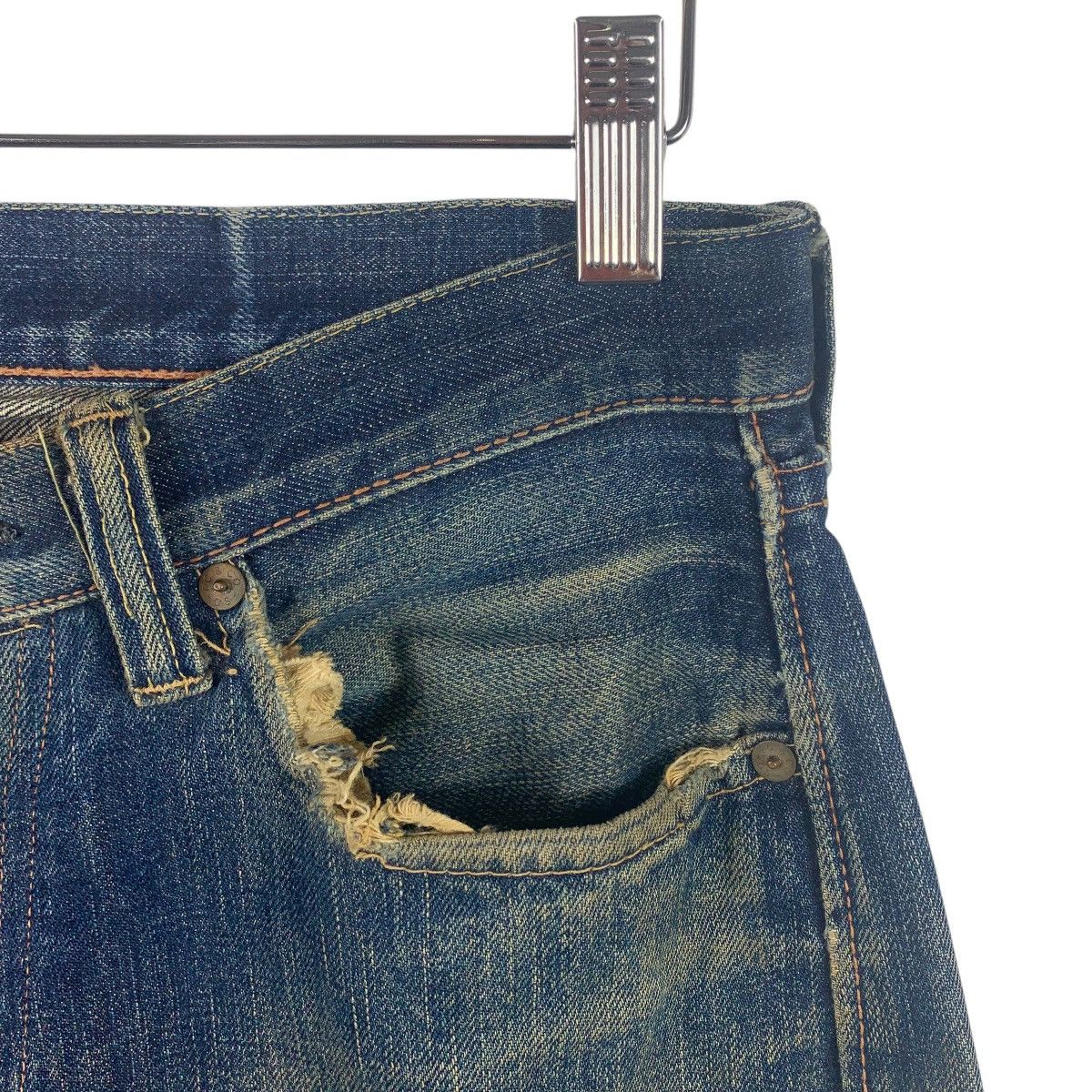 Full Count & Co. × Japanese Brand Vintage FULL COUNT & CO selvedge distressed blue jeans Size US 30 / EU 46 - 9 Thumbnail