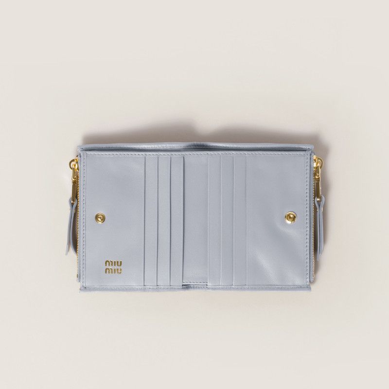 Miu Miu o1B3y1r0426 Size: OS / Matelassé Nappa Leather Small Wallet Size ONE SIZE - 2 Thumbnail