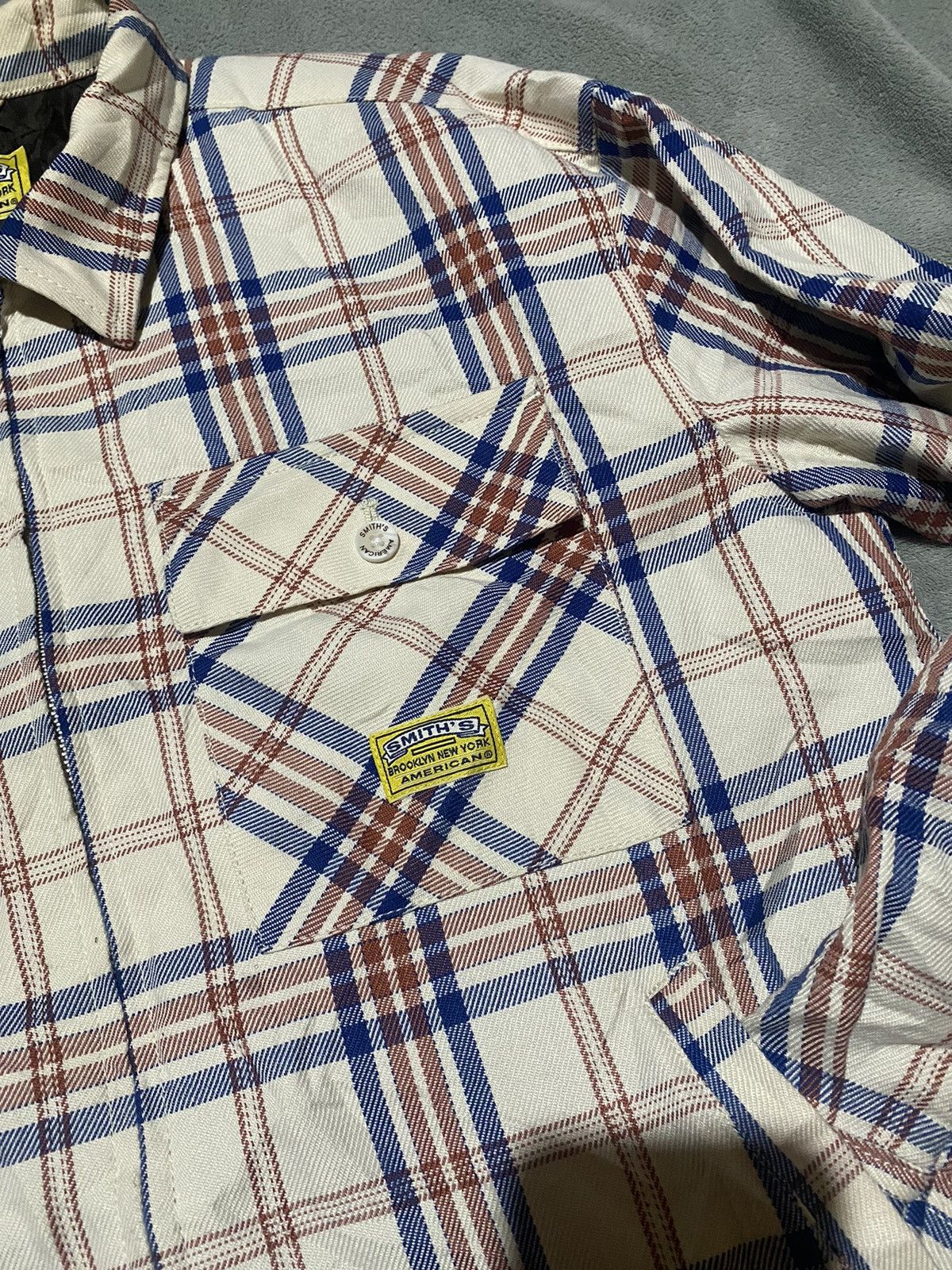 Smith's American Vintage Smith’s American Plaid Jacket Flannel Lined Zip Up Size US M / EU 48-50 / 2 - 2 Thumbnail