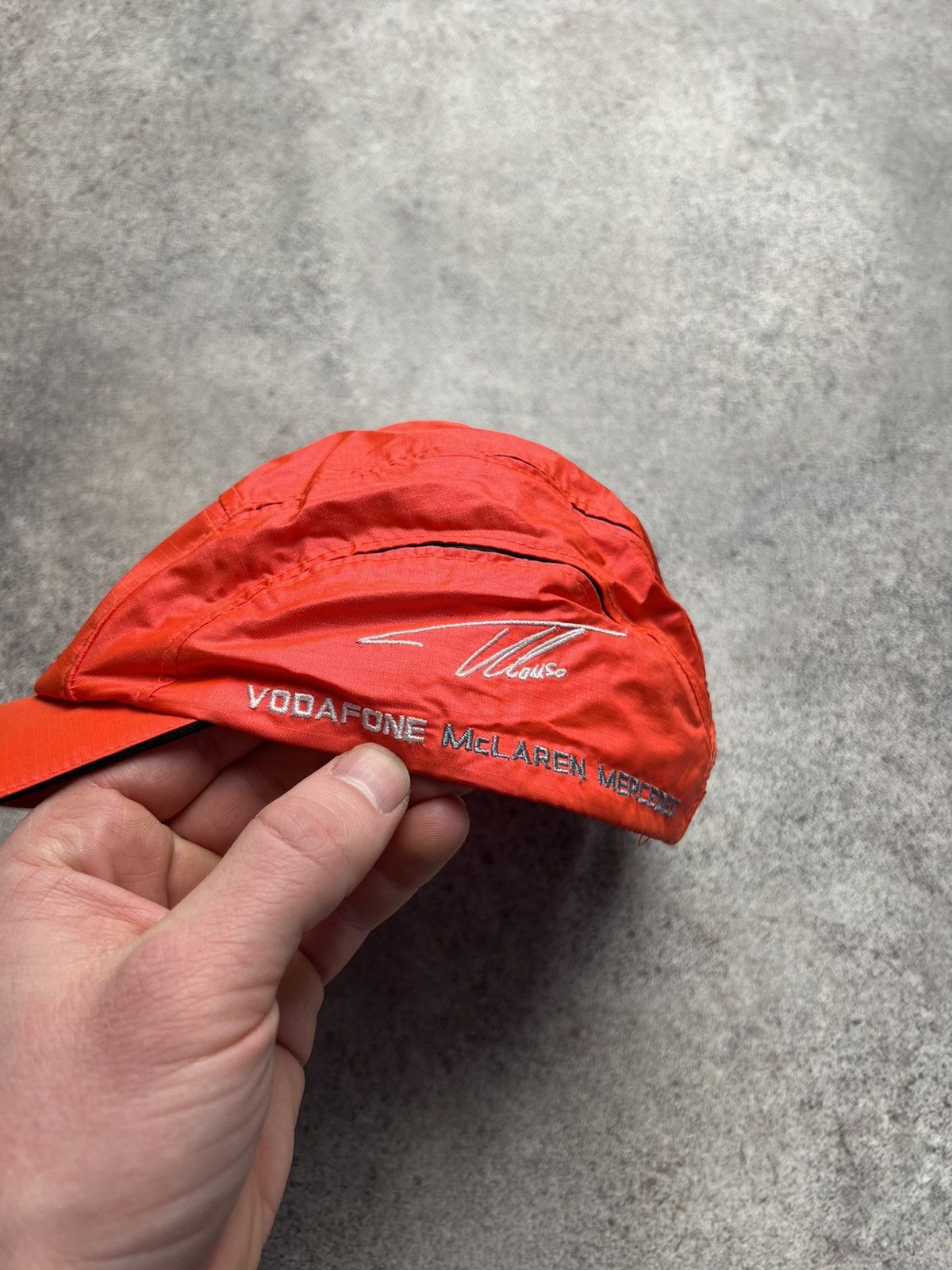 Mercedes-Benz × Vintage Vodafone McLaren Mercedes nylon racing cap Size ONE SIZE - 4 Thumbnail