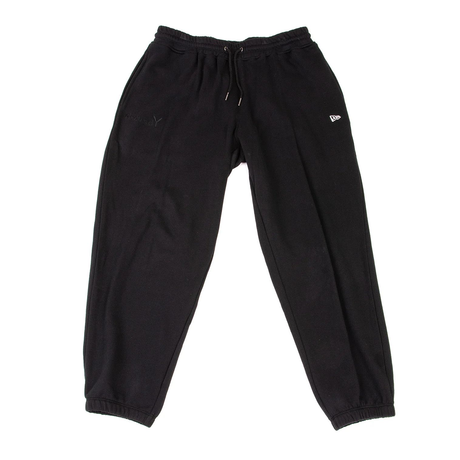 Yohji Yamamoto Logo Embroidered Sweatpants in Black XL Size US 38 / EU 54 - 1 Thumbnail