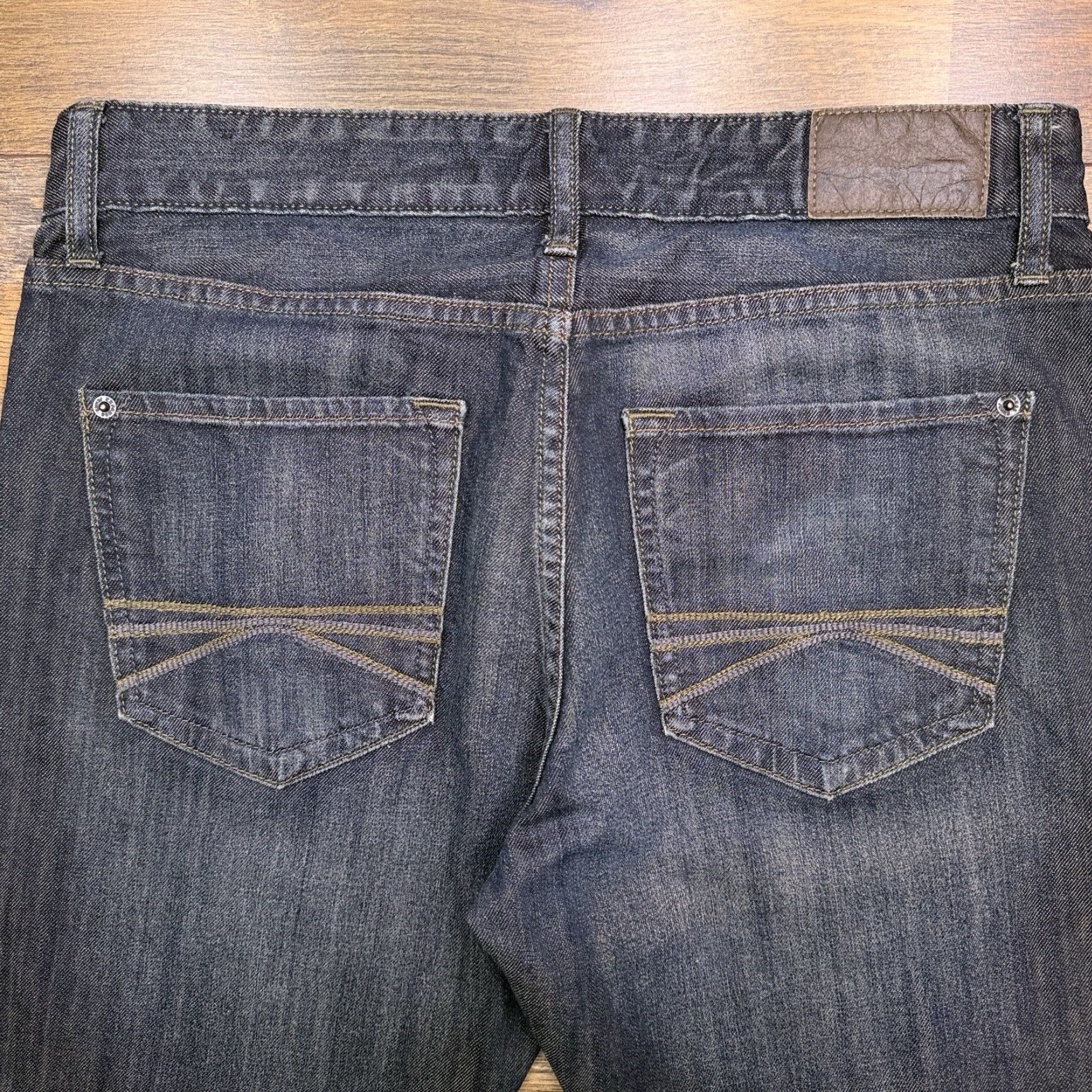 Express Express Jeans Mens Slim Mid Rise 31x30 Blue 2011 Stretch Denim Zip 5-Pocket Logo Modern Straight Vintage No Size US 31 - 5 Thumbnail