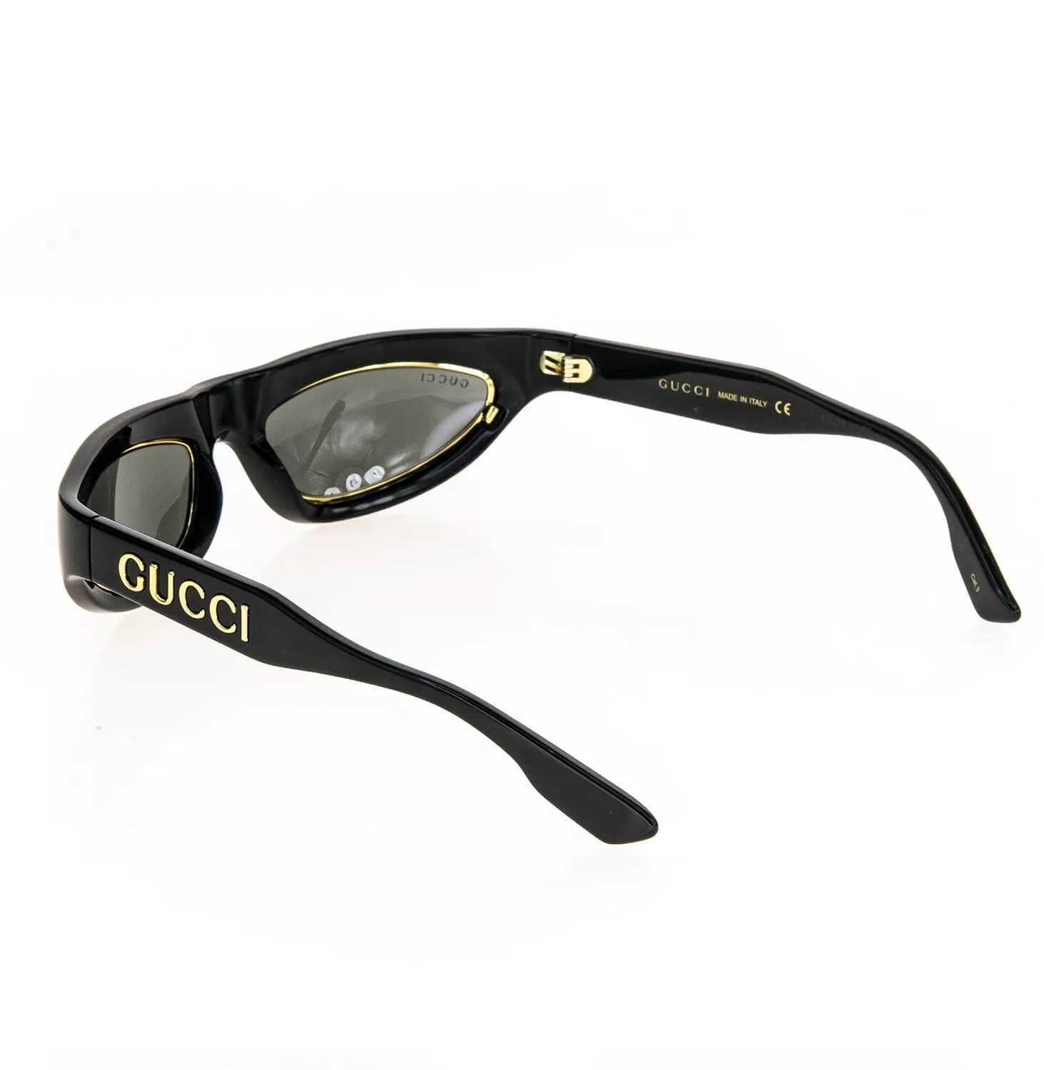 Gucci GUCCI ARIA 1062 Black Gold 003 Narrow Sunglasses GG1062S Size ONE SIZE - 3 Thumbnail