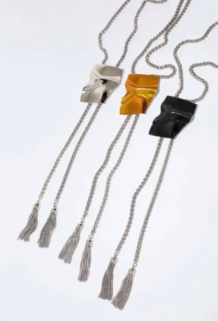 Toga Pulla Toga Pulla Metal motif loop necktie necklace Size ONE SIZE - 5 Thumbnail
