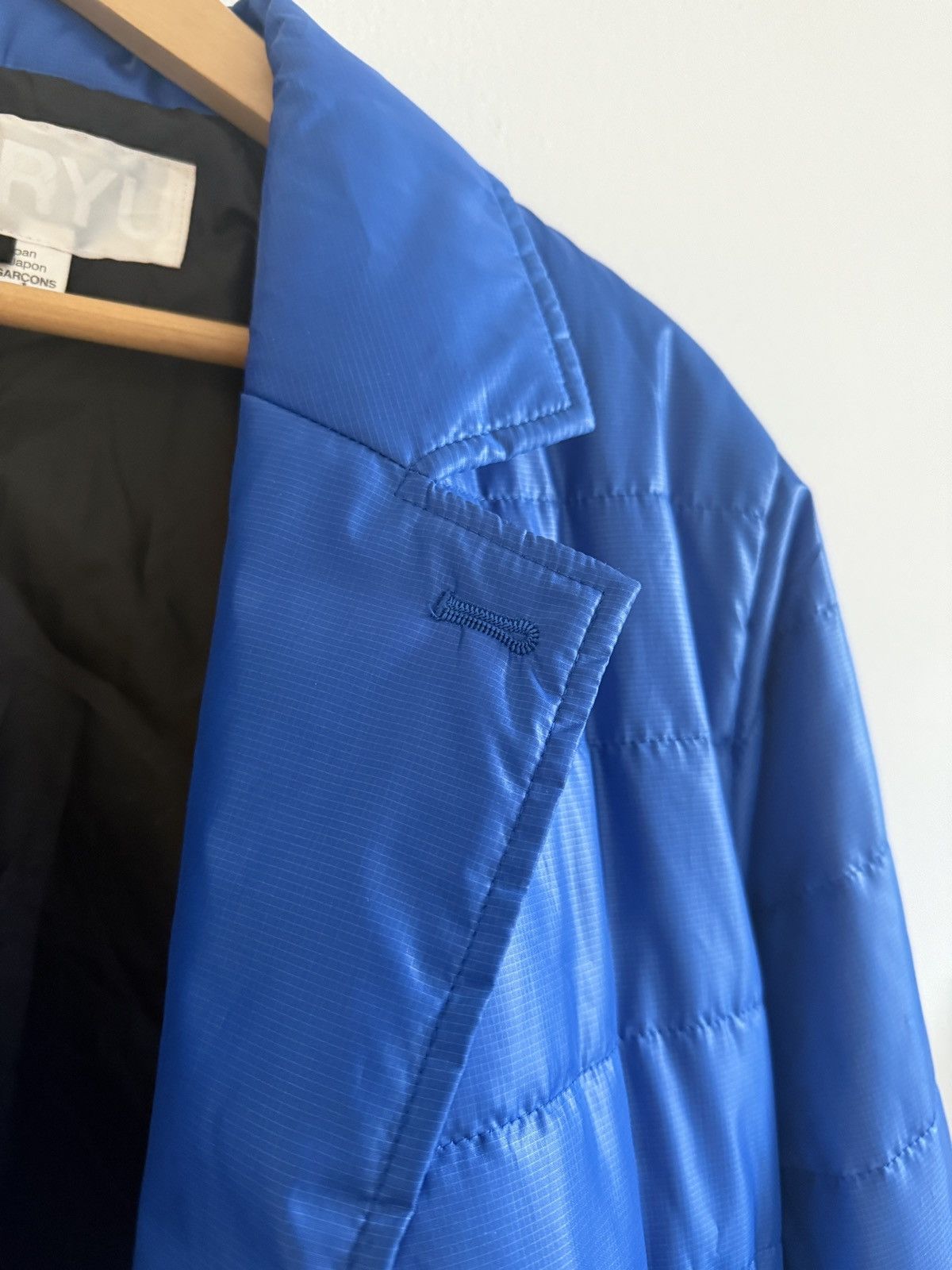 Comme des Garcons Ganryu Comme des Garçons notch lapel padded jacket blue Size US M / EU 48-50 / 2 - 8 Thumbnail