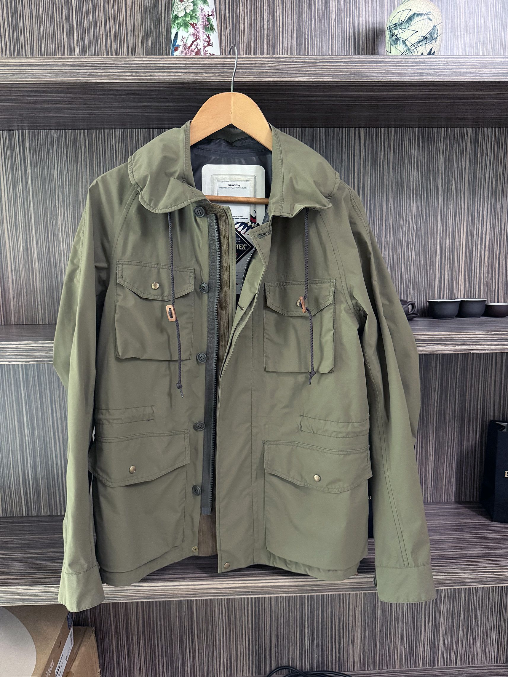 Visvim PFD Jkt 2.5L Gore-Tex 16SS Sz. 1 Olive | Grailed