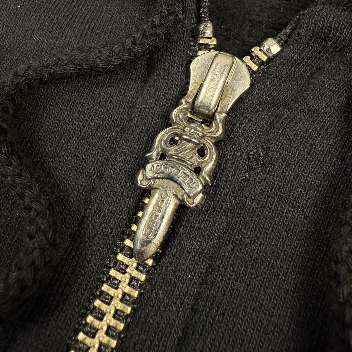 Chrome Hearts Chrome Hearts Vintage Gold Horseshoe Cross Black Zip Hoodie Size US XL / EU 56 / 4 - 5 Thumbnail
