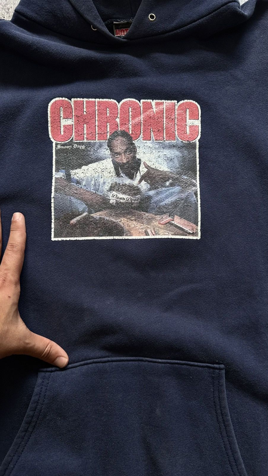 Band Tees 1992 SNOOP DOGG CHRONIC DR. DRE VINTAGE USA HOODIE Size US XL / EU 56 / 4 - 8 Thumbnail