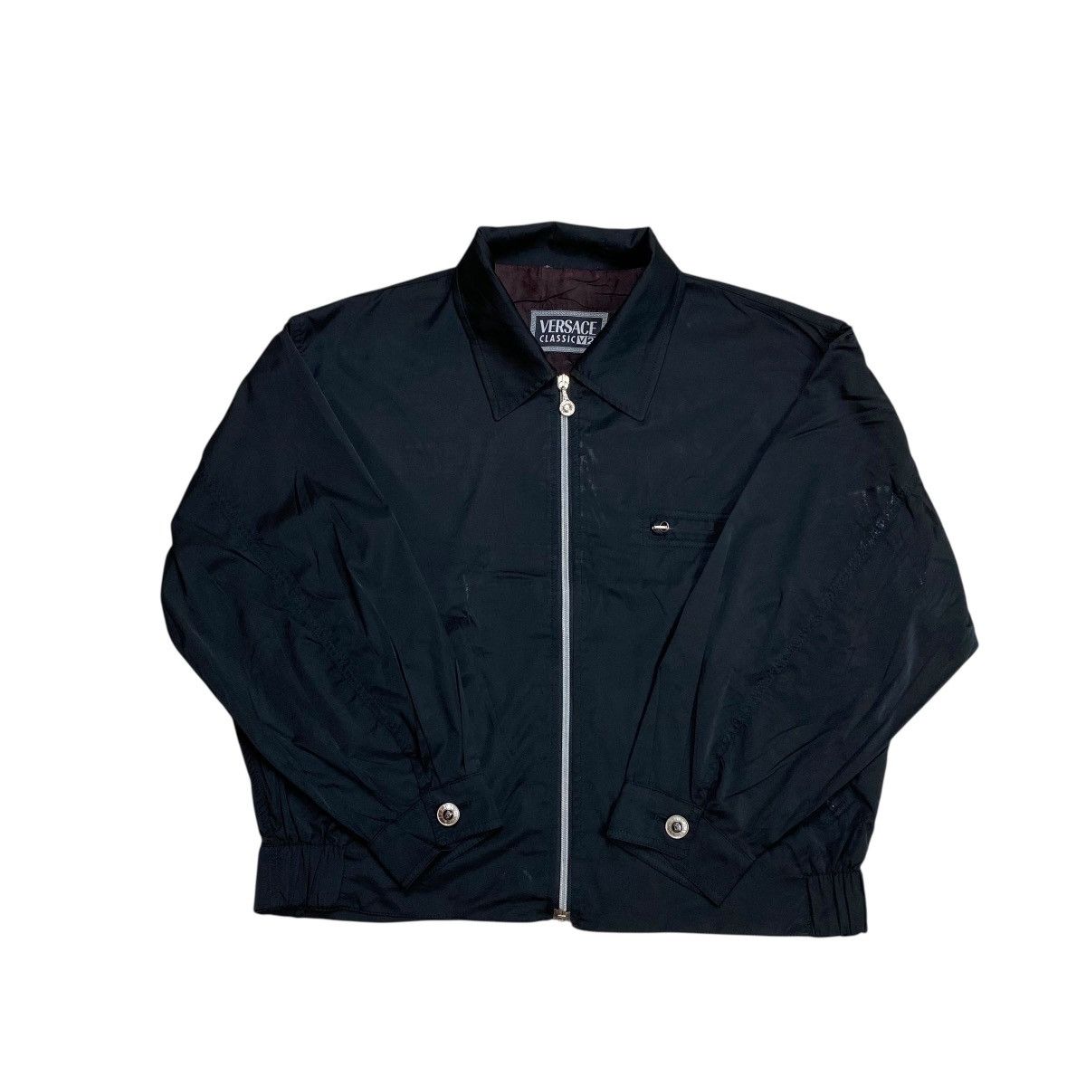 Versace Versace V2 Rayon Work Jacket Boxy Fit Size US M / EU 48-50 / 2 - 4 Thumbnail