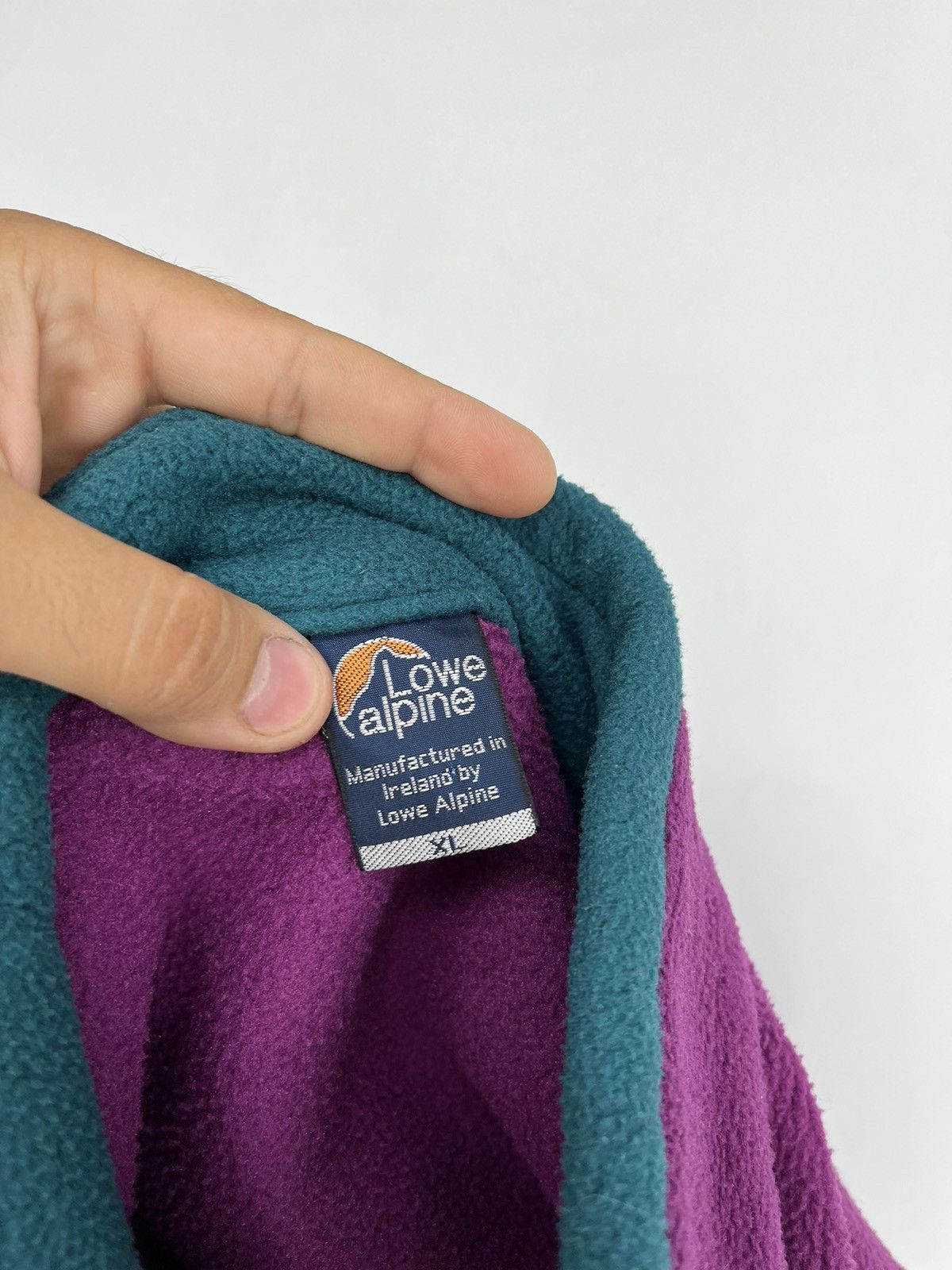 Polartec 90s Vintage Lowe Alpine Polartec Plum Fleece Zip Jacket XL Size US XL / EU 56 / 4 - 11 Thumbnail