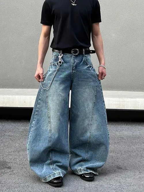 Jean VIBE Baggy Wide Leg Jeans Size US 30 / EU 46 - 6 Thumbnail
