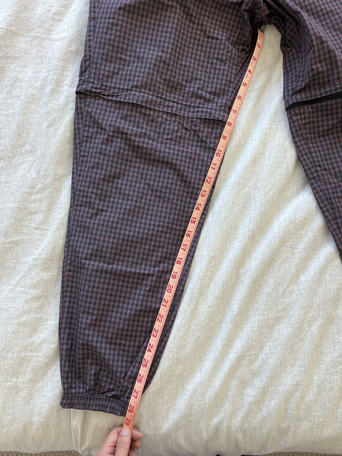 Balenciaga Balenciaga Zip Off Checkered Track Pants Size US 28 / EU 44 - 15 Thumbnail