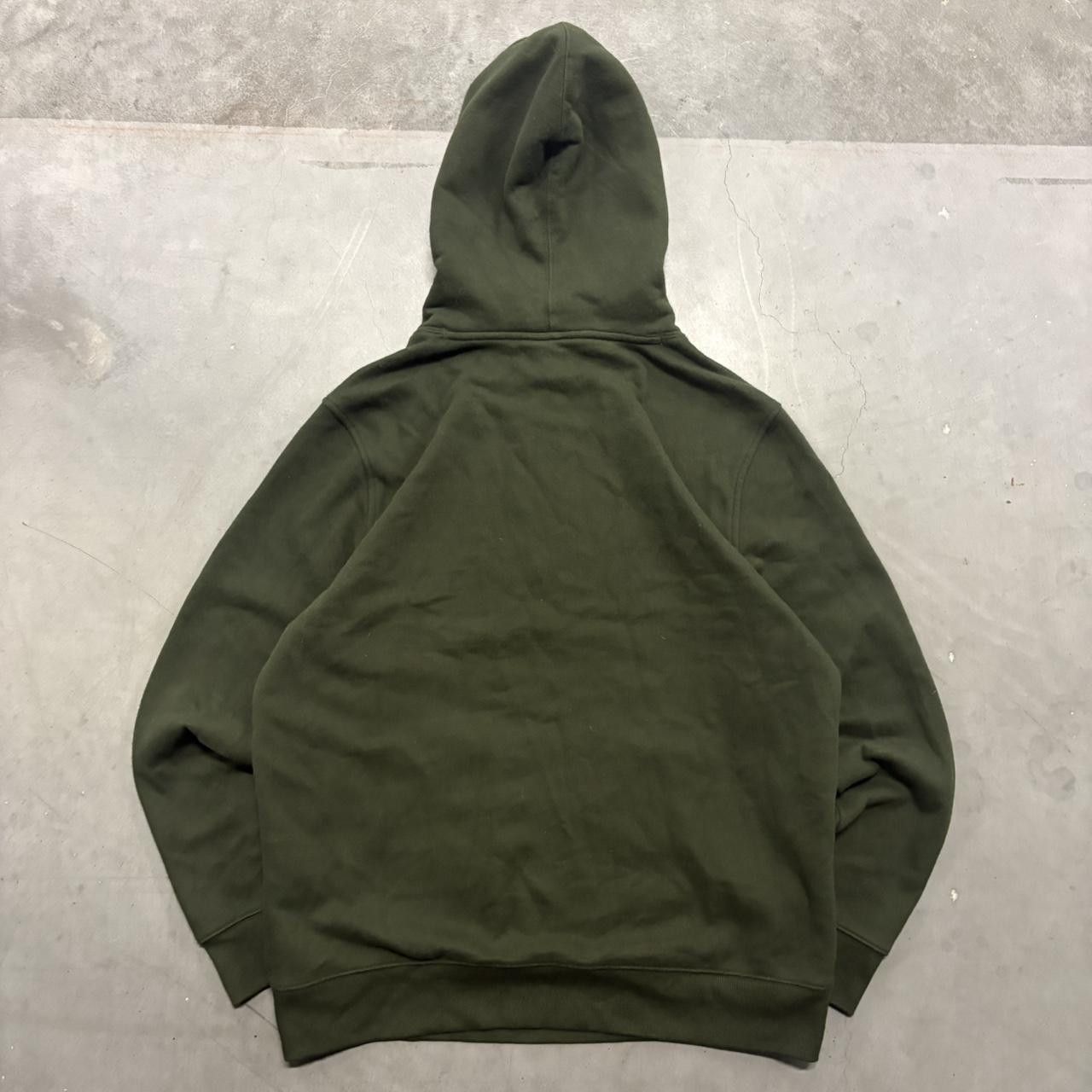 Vintage Crazy Vintage Y2K/2000s Blank Green Minimalistic Pullover Hoodie! Size US L / EU 52-54 / 3 - 2 Thumbnail