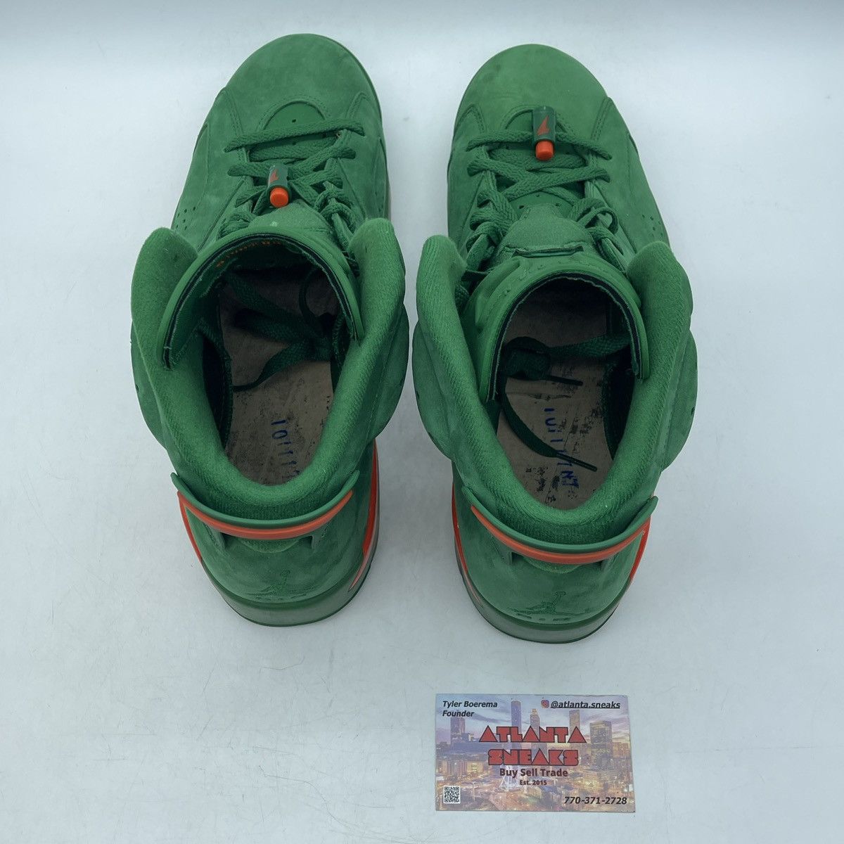 Jordan Brand Air Jordan 6 green suede Gatorade Size US 11.5 / EU 44-45 - 6 Thumbnail