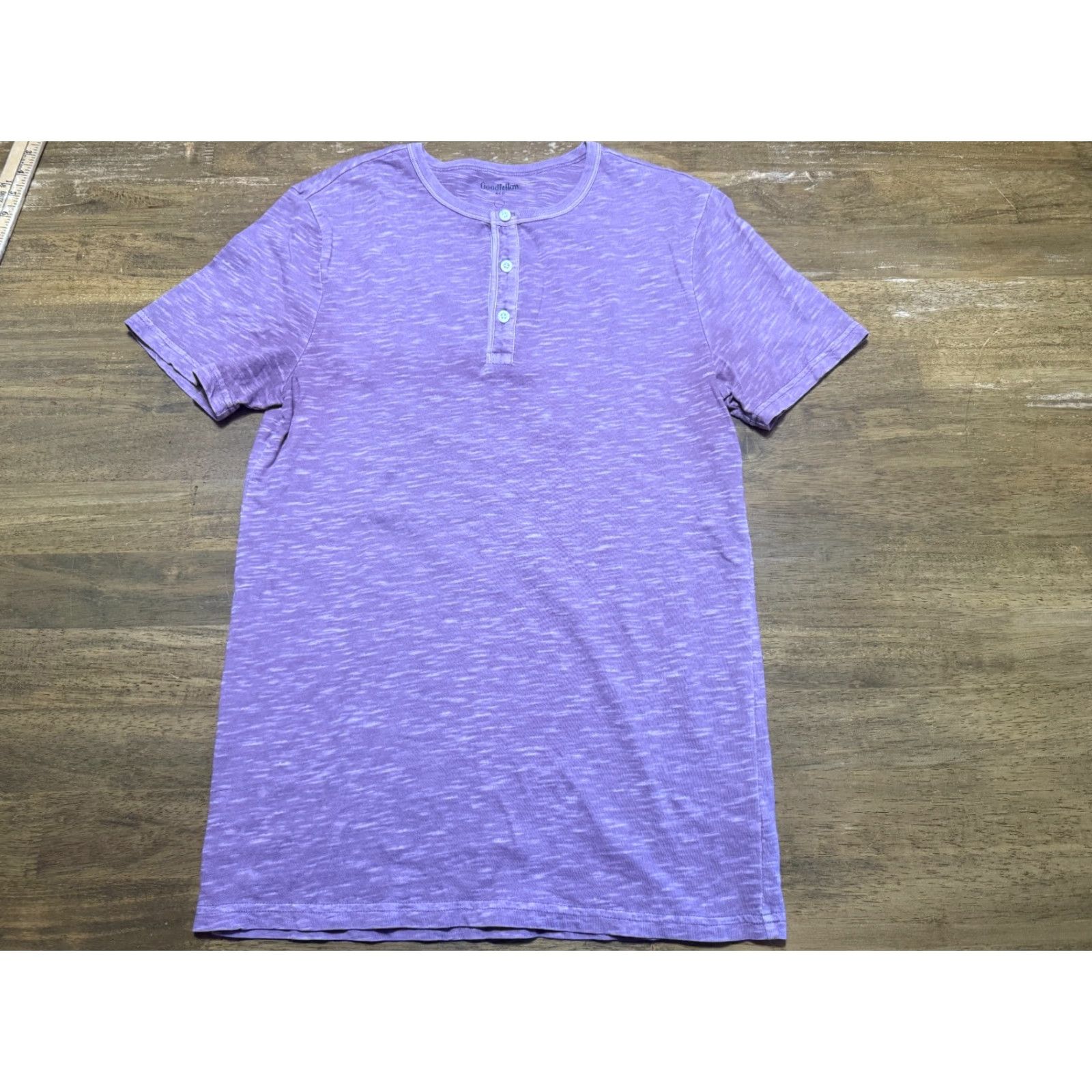 Vintage Goodfellow & Co Shirt Men S Purple Short Sleeve Henley 1/4 Button T-Shirt Regular Size Small Size US S / EU 44-46 / 1 - 2 Thumbnail