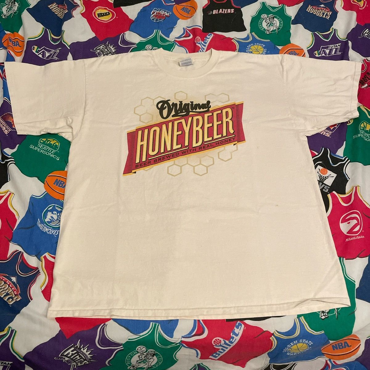 Vintage Vintage Original Honey Beer Promo Brewery Brewed Tee Size US XXL / EU 58 / 5 - 1 Thumbnail