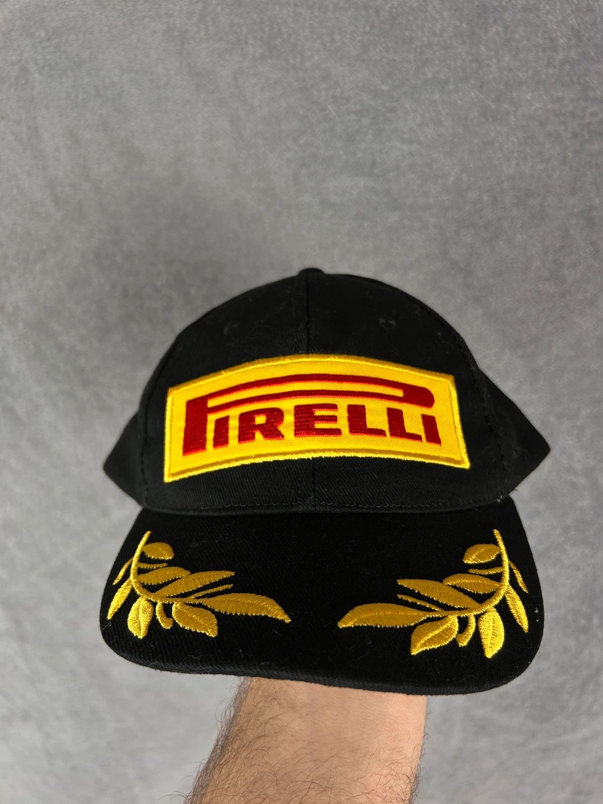 Pirelli Pirelli black cap big logo spellout F1 racing Size ONE SIZE - 2 Thumbnail