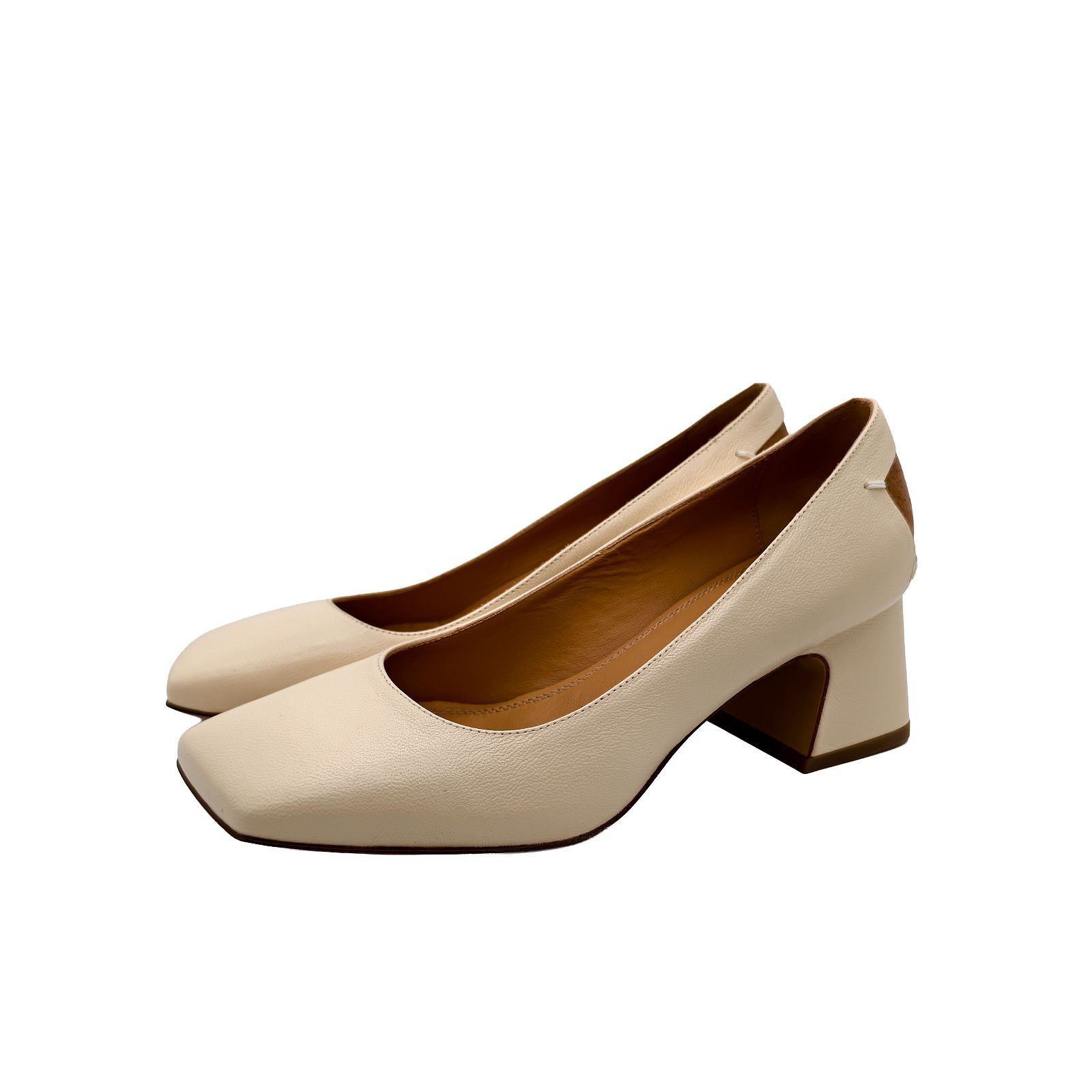 Maison Margiela Maison Margiela Square Toe Block Heels Size 35 Size US 5 / IT 35 - 1 Thumbnail