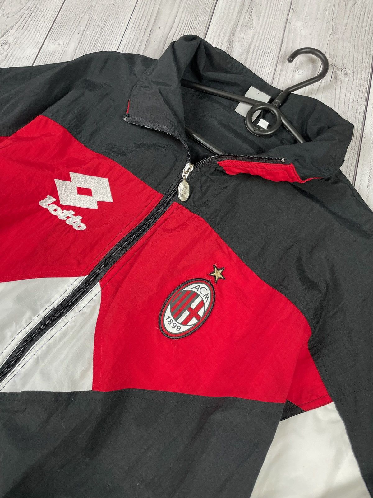 Lotto Sport Vintage Lotto AC Milan soccer jacket rare size XXL Size US XXL / EU 58 / 5 - 4 Thumbnail