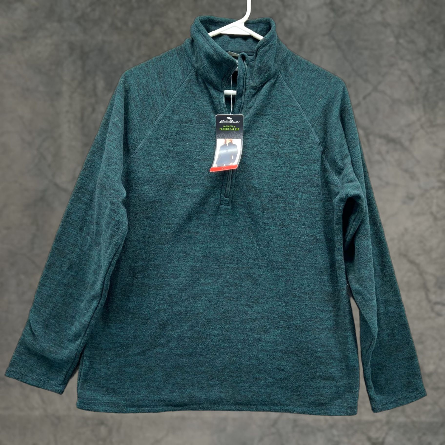 Eddie Bauer VINTAGE Eddie Bauer Sweater Women Medium Heather Blue Fleece 1/4 Zip Pullover Cardigan Style Christmas Gift Mockup Quilted Logo Size M / US 6-8 / IT 42-44 - 1 Thumbnail